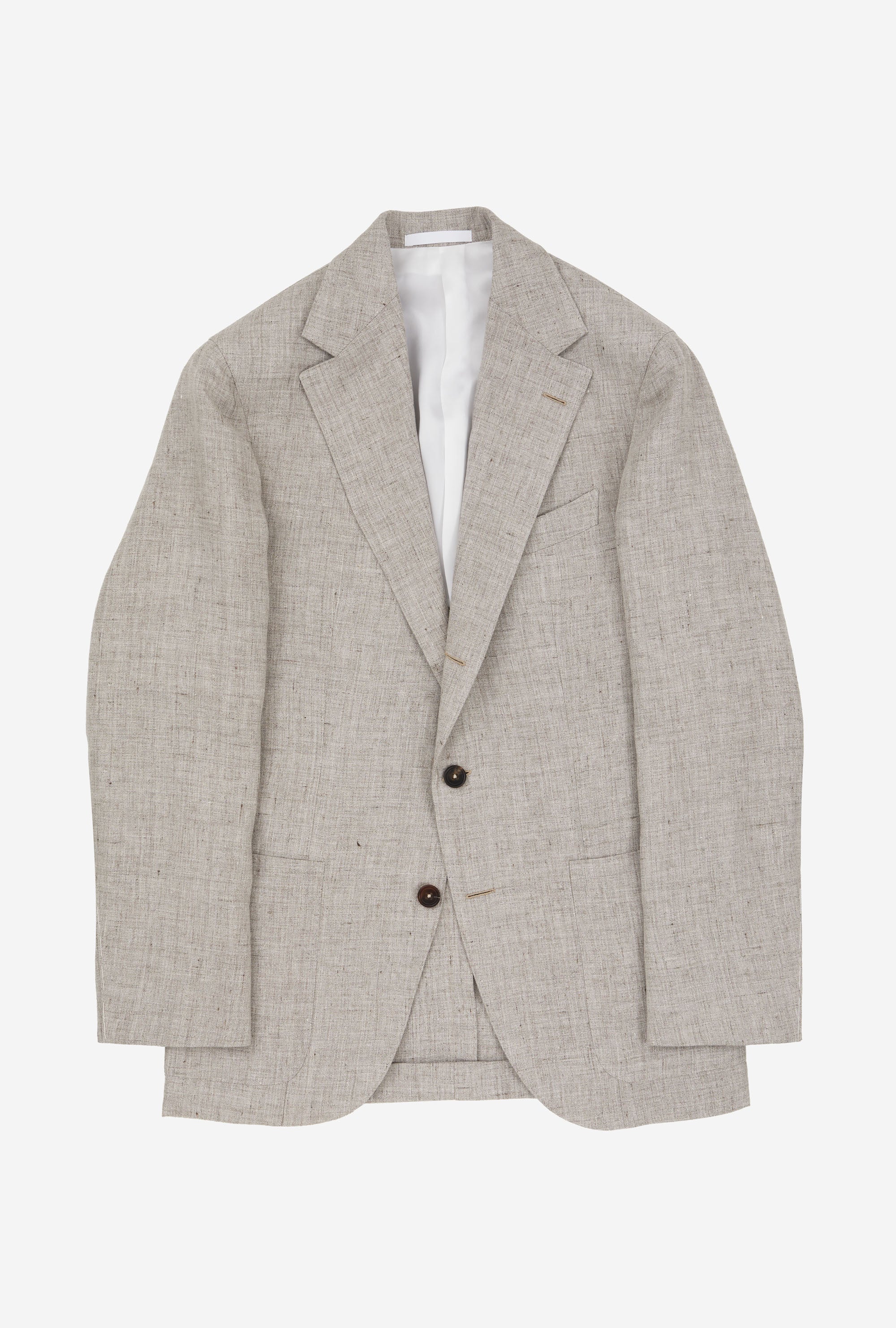 Sport Jacket Single Breasted Stone Linen