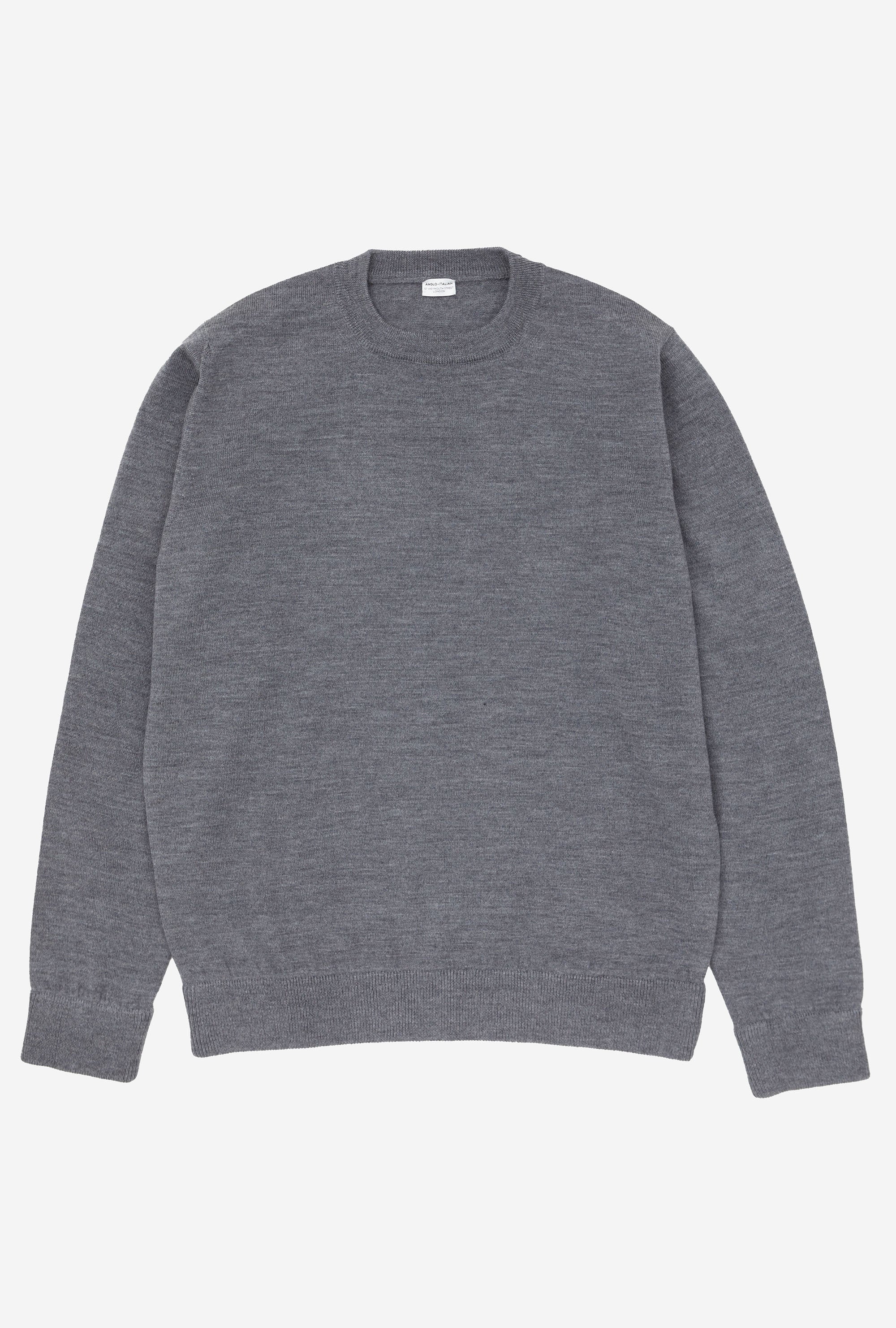 Crewneck Merino Wool Grey