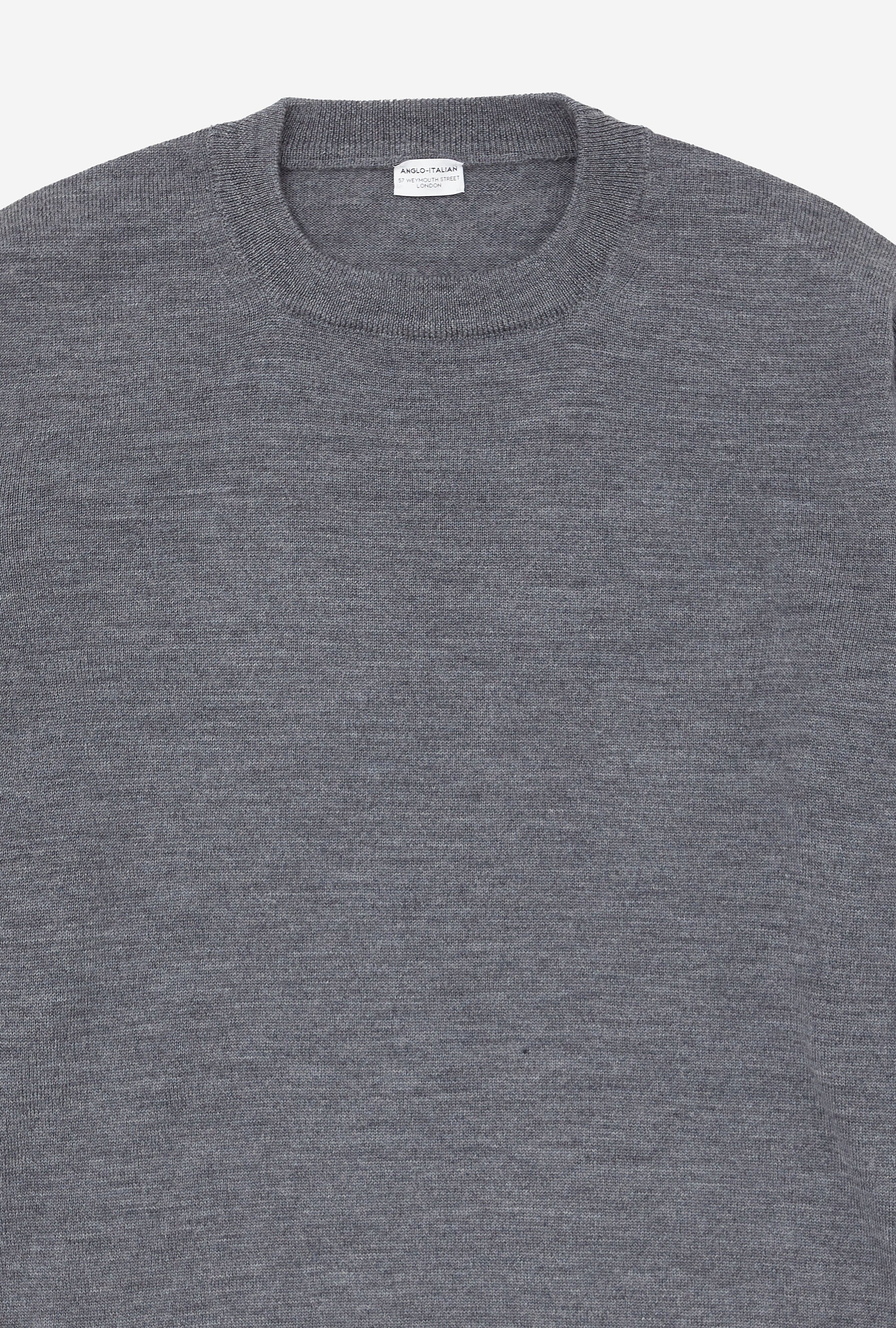 Crewneck Merino Wool Grey