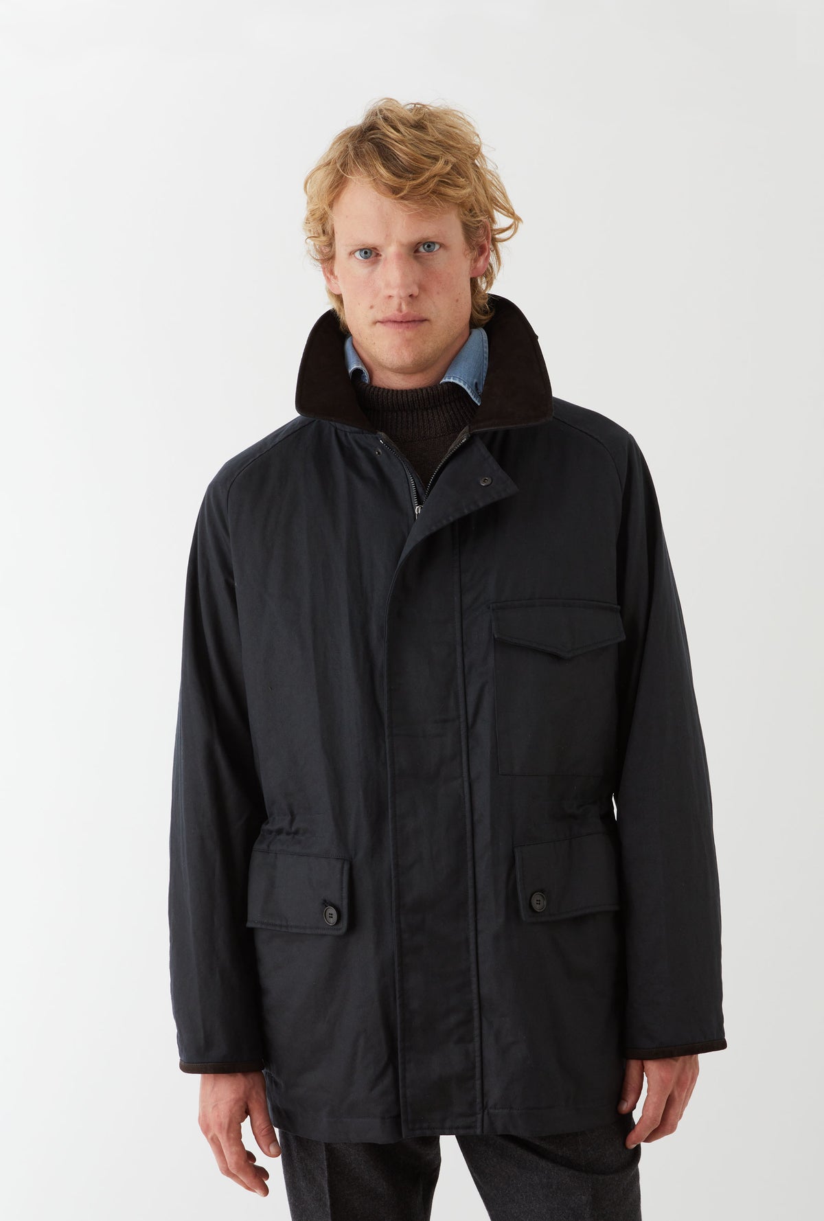 Country Coat Waxed Cotton Ink