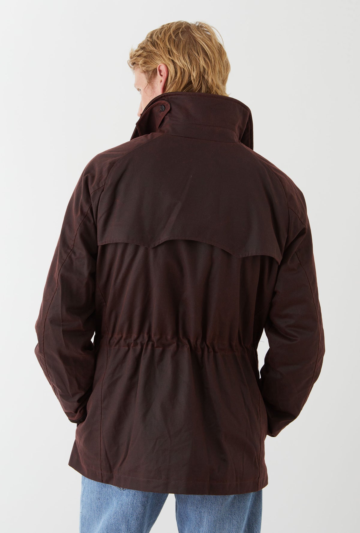 Country Coat Waxed Cotton Burgundy