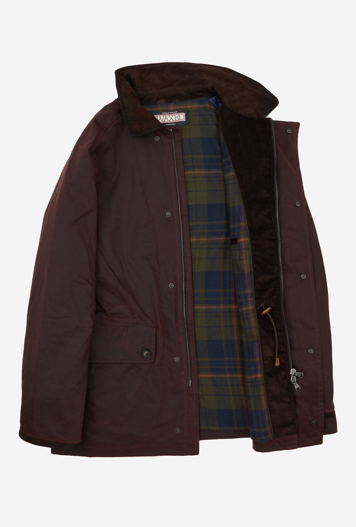 Country Coat Waxed Cotton Burgundy