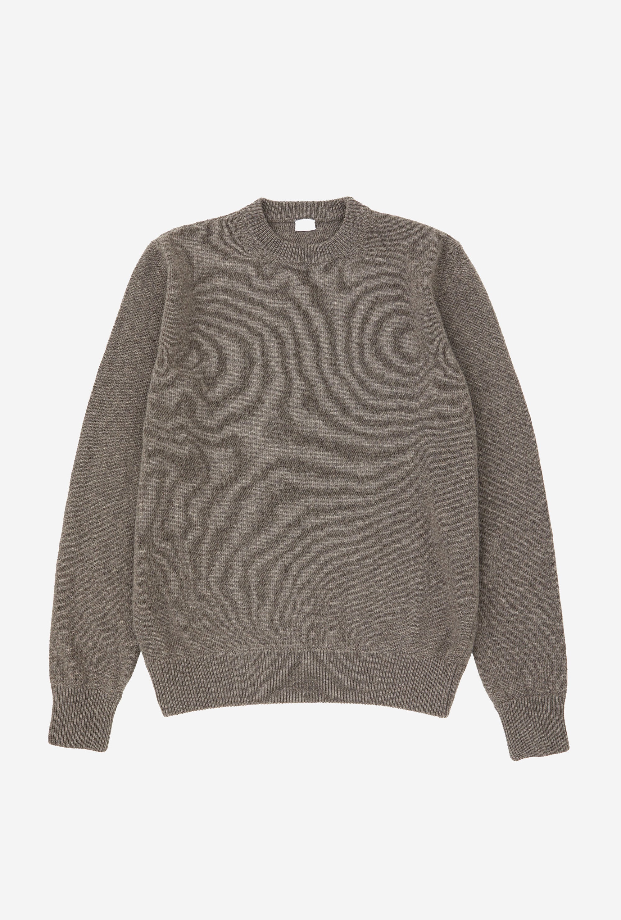 Crewneck Lambswool Shetland Blend Taupe