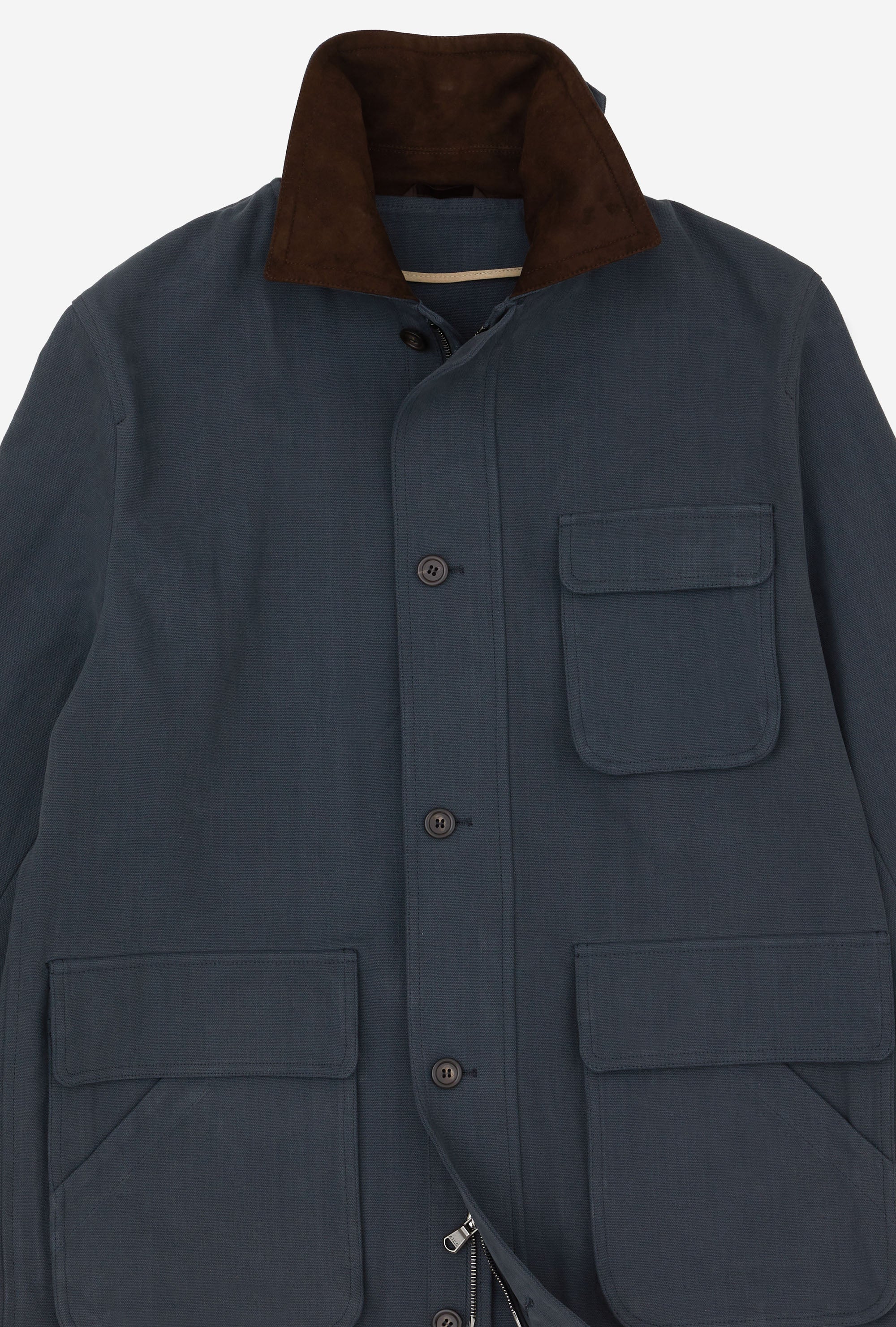 Barn Jacket Unlined Cotton Canvas Slate Blue