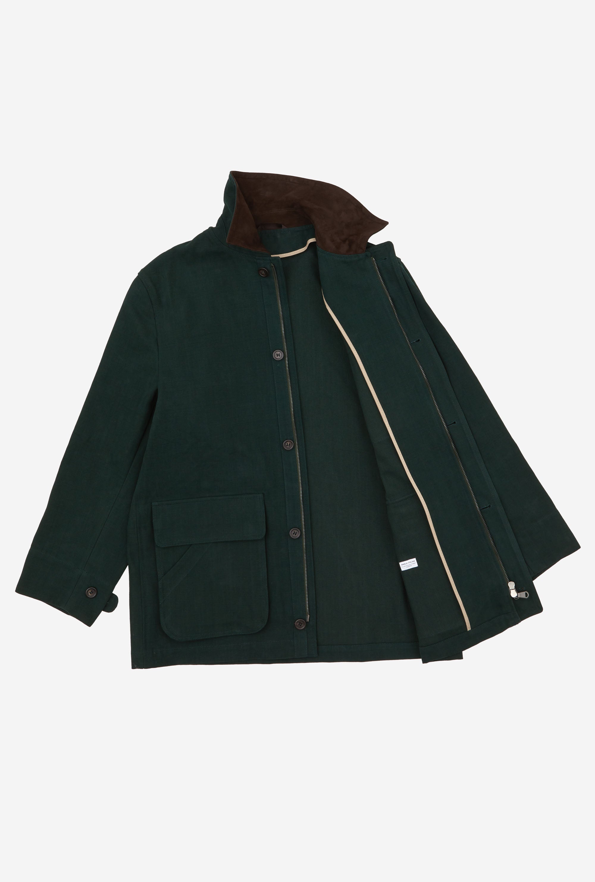 Barn Jacket Unlined Cotton Canvas Cypress Green