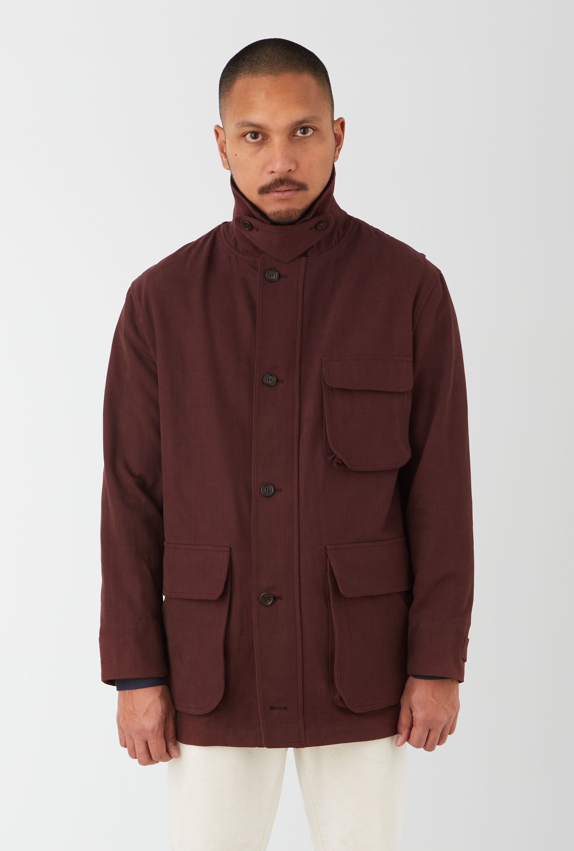 Barn Jacket Unlined Cotton Canvas Wine