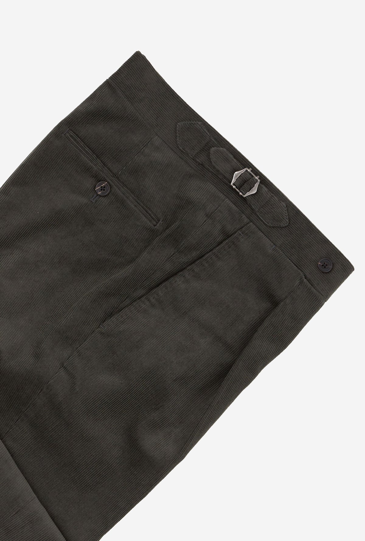 Suit Single Breasted Olive Corduroy