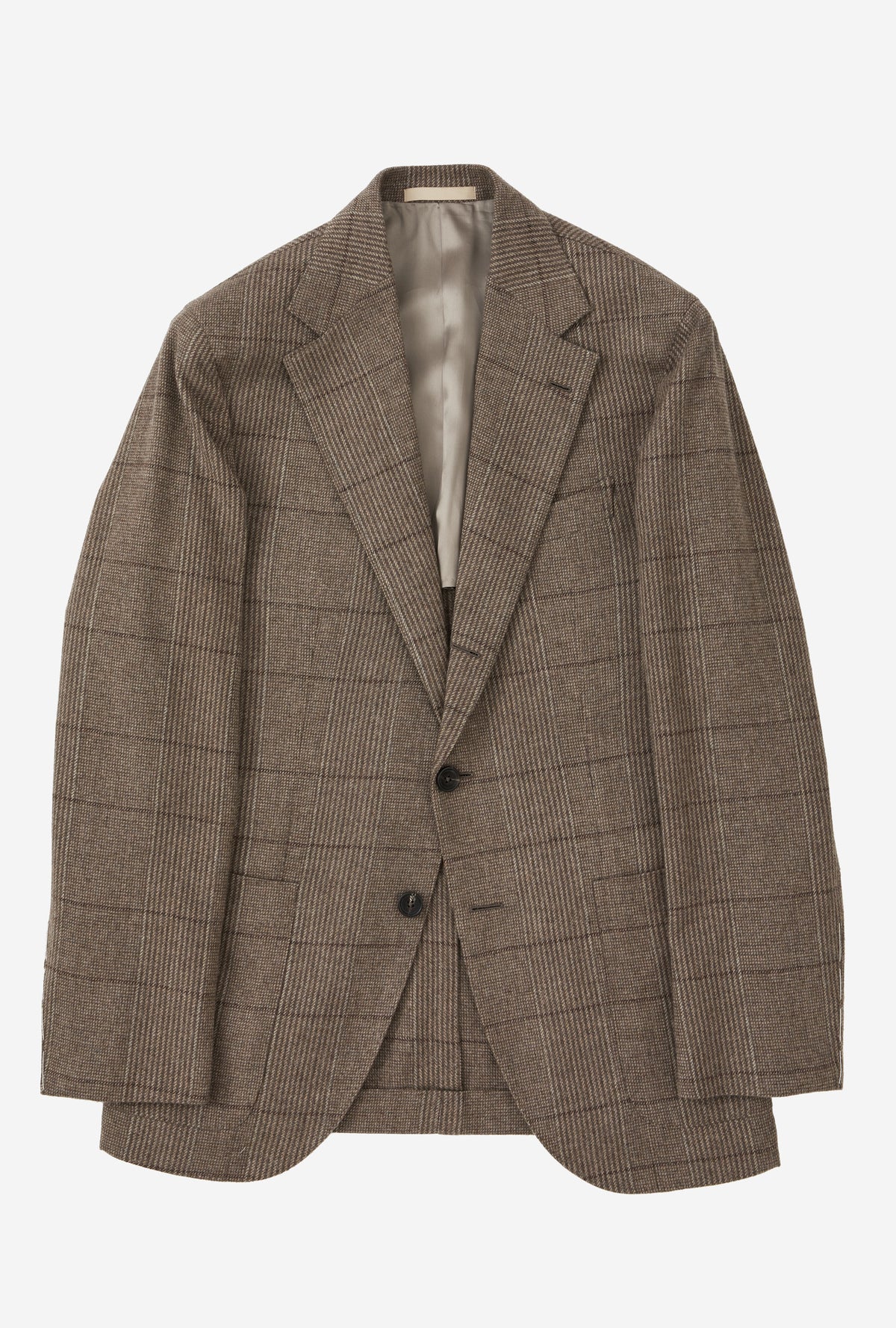 Sport Jacket Wool Cashmere Fawn Russell Check