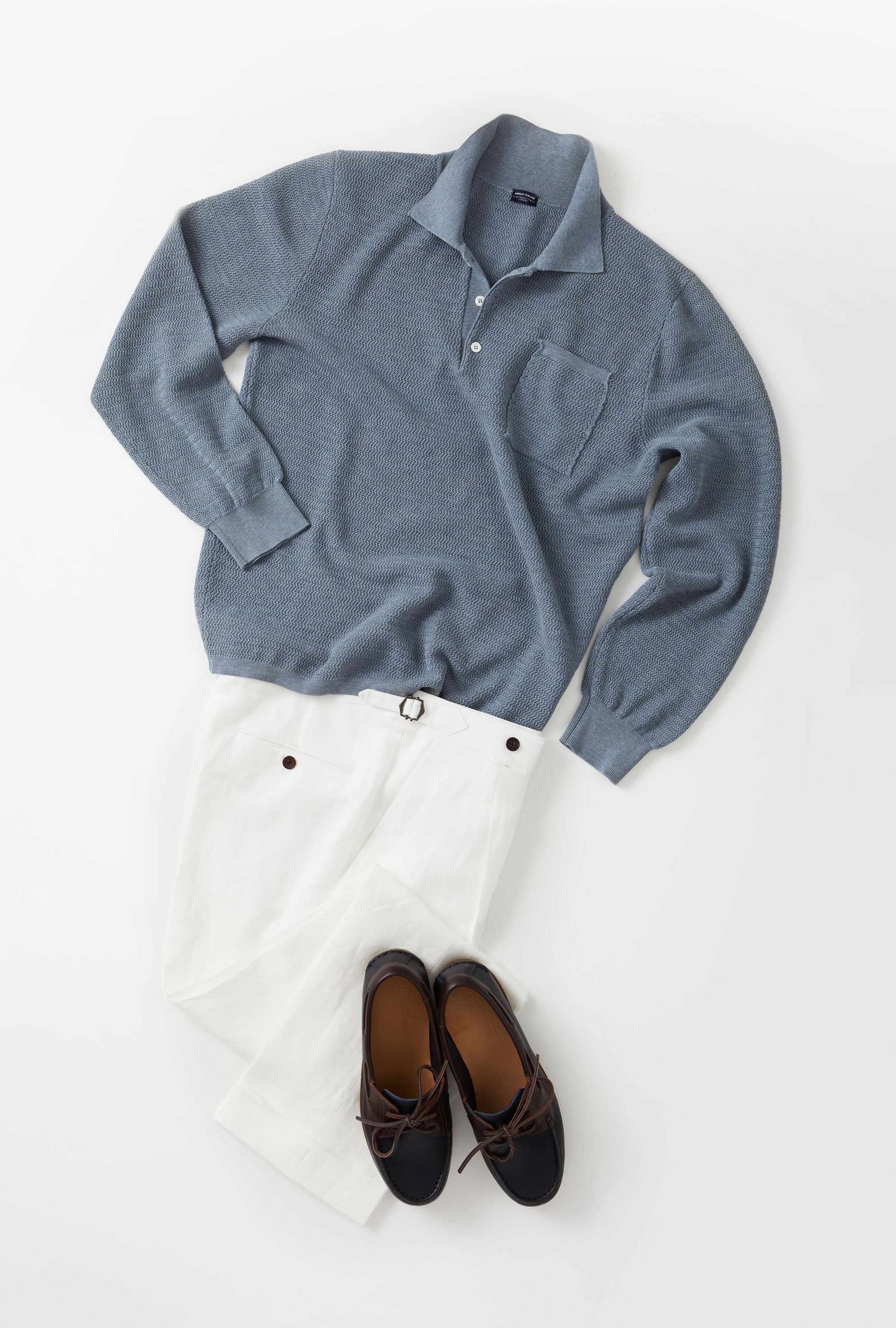 Tailored Trouser Washed Linen White