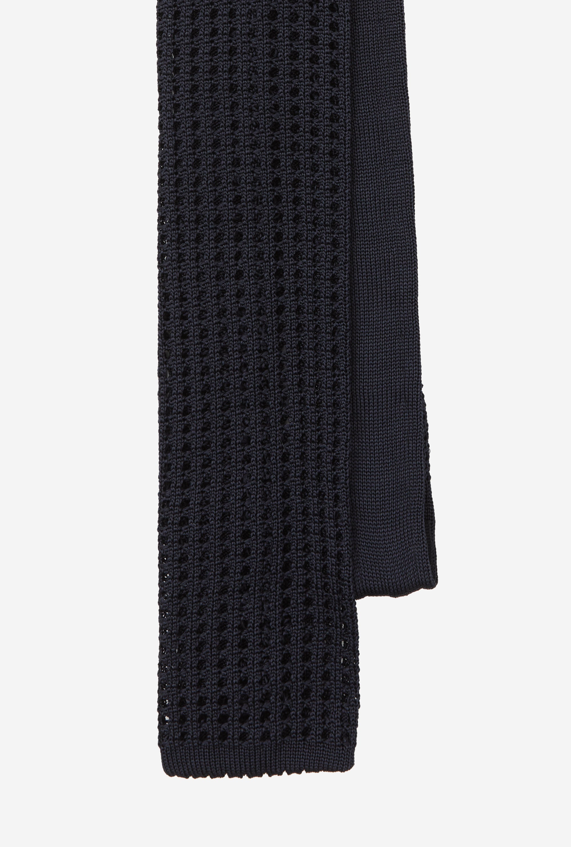 Knit Tie Silk Navy