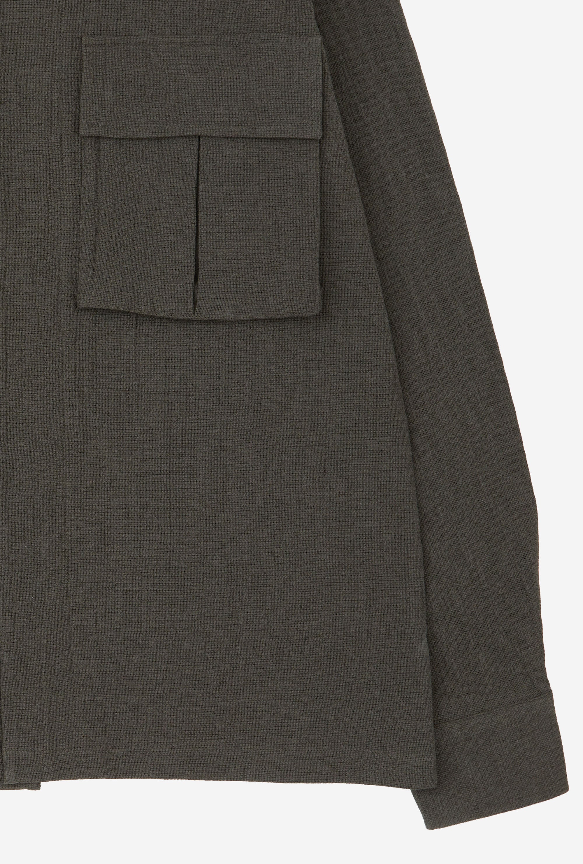 Field Overshirt Mesh Cotton Olive