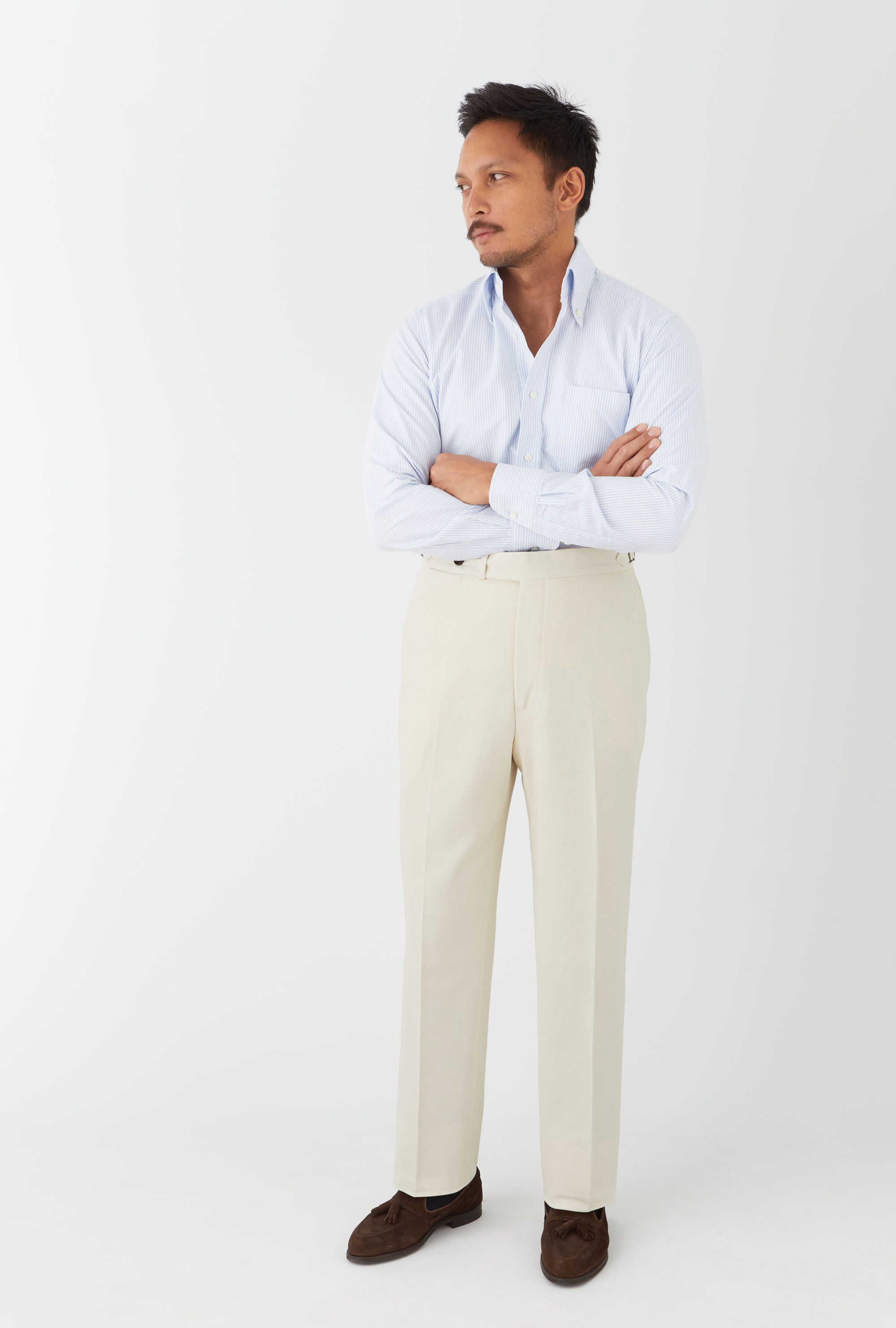 Flat Front Chino Stone