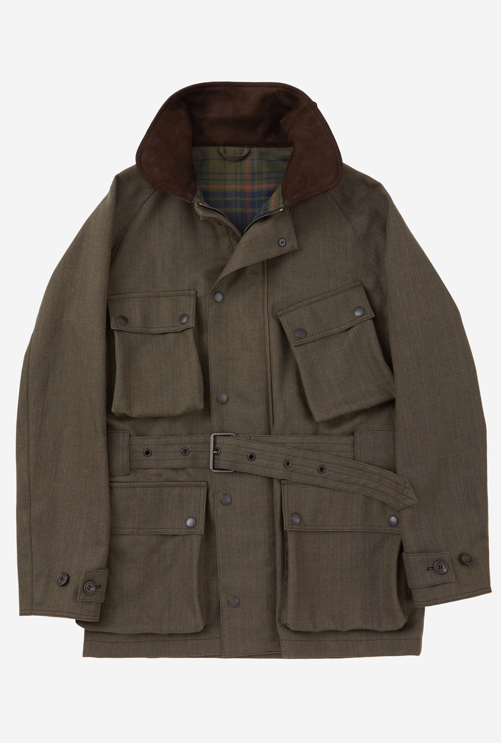 Moto Jacket Oiled Cavalry Twill Taupe