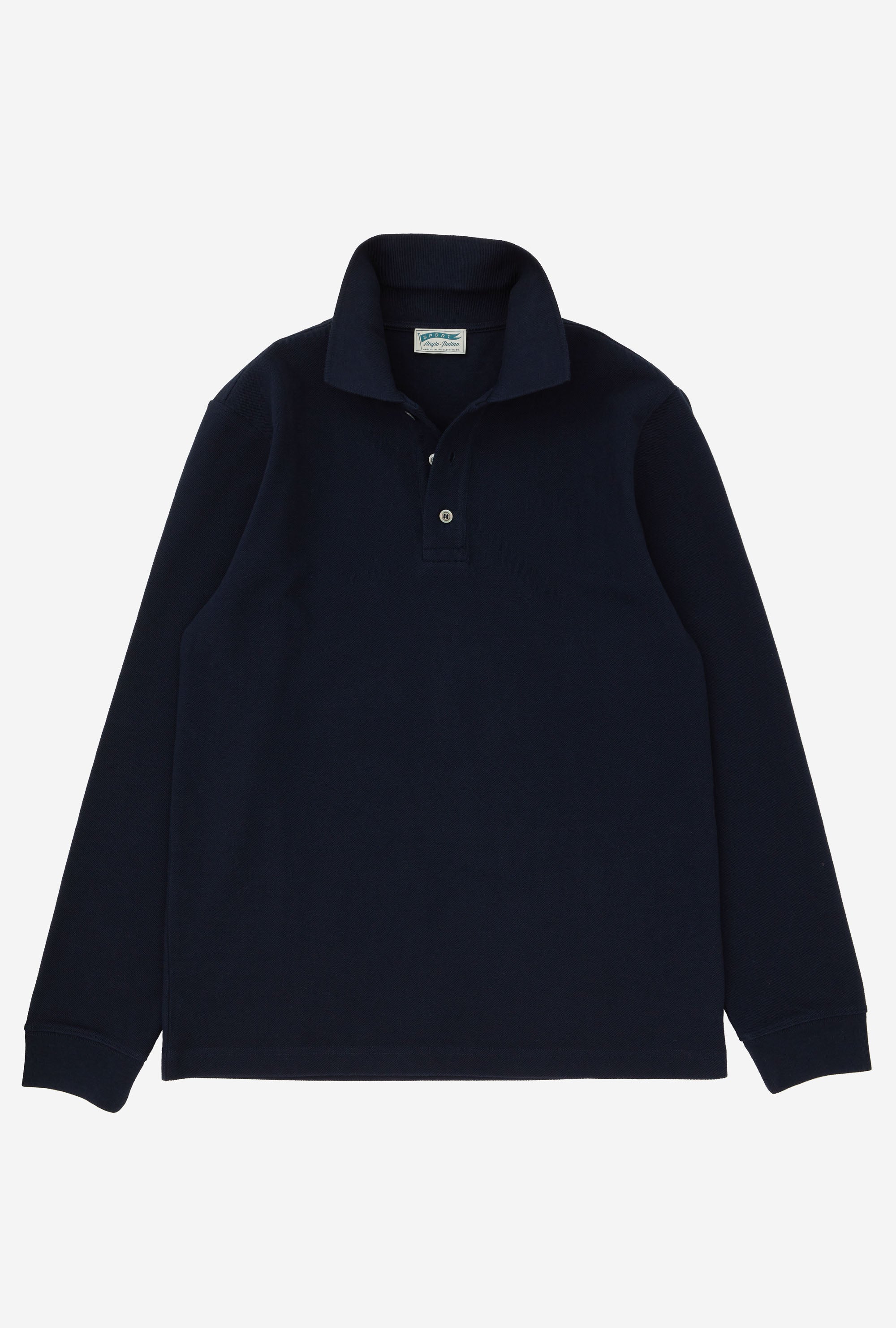 Polo Shirt Long Sleeve Navy