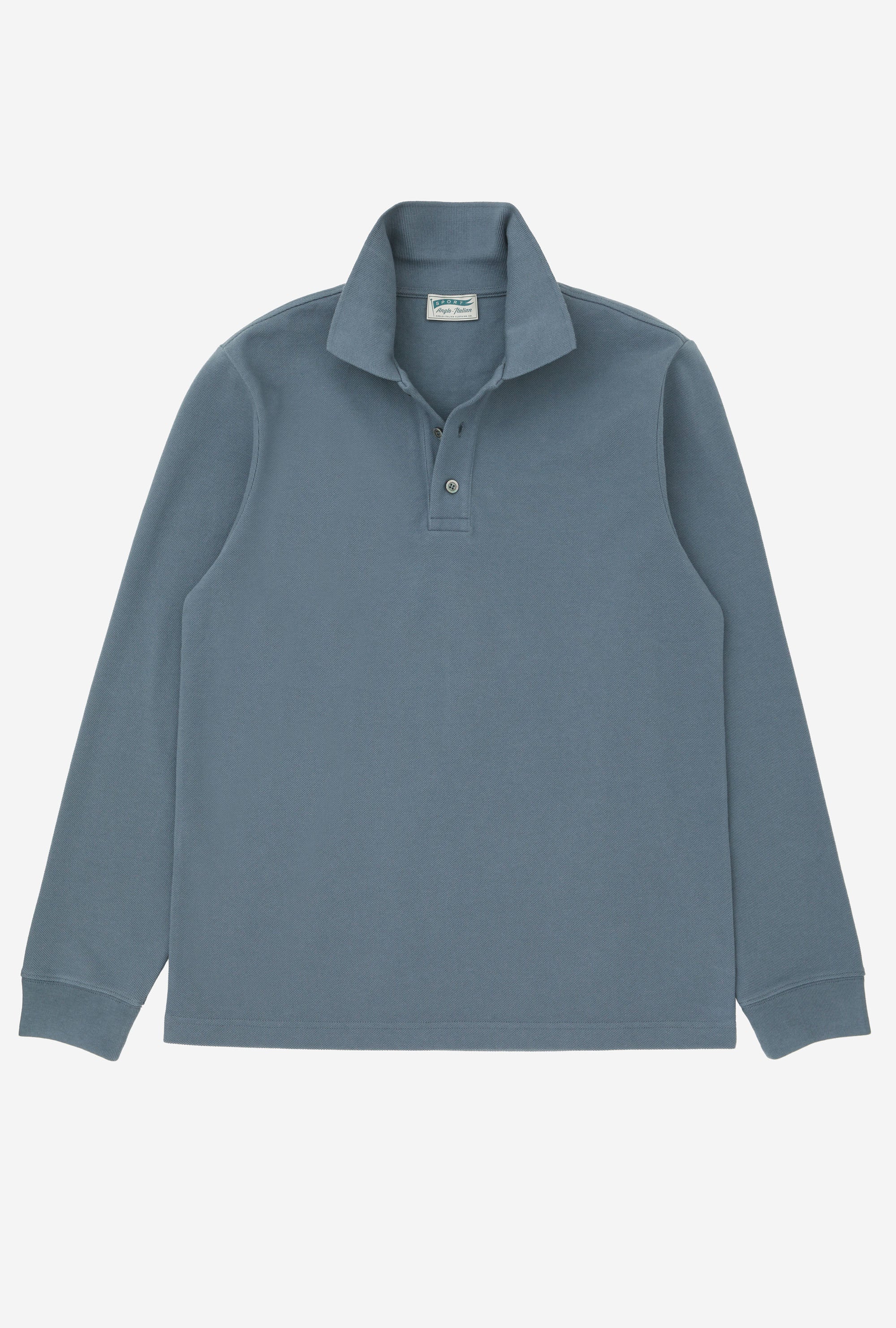 Polo Shirt Long Sleeve Sky