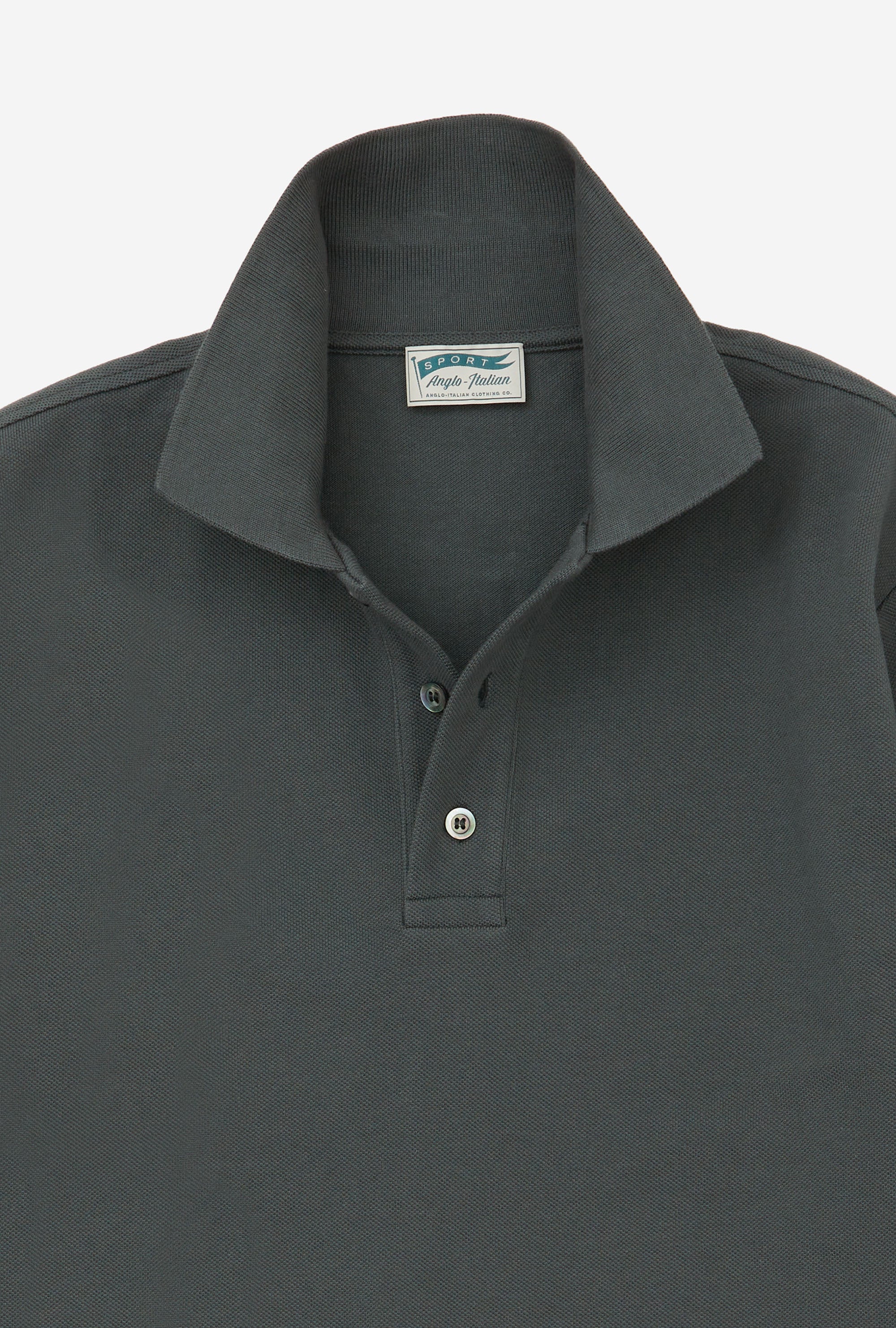 Polo Shirt Long Sleeve Forest