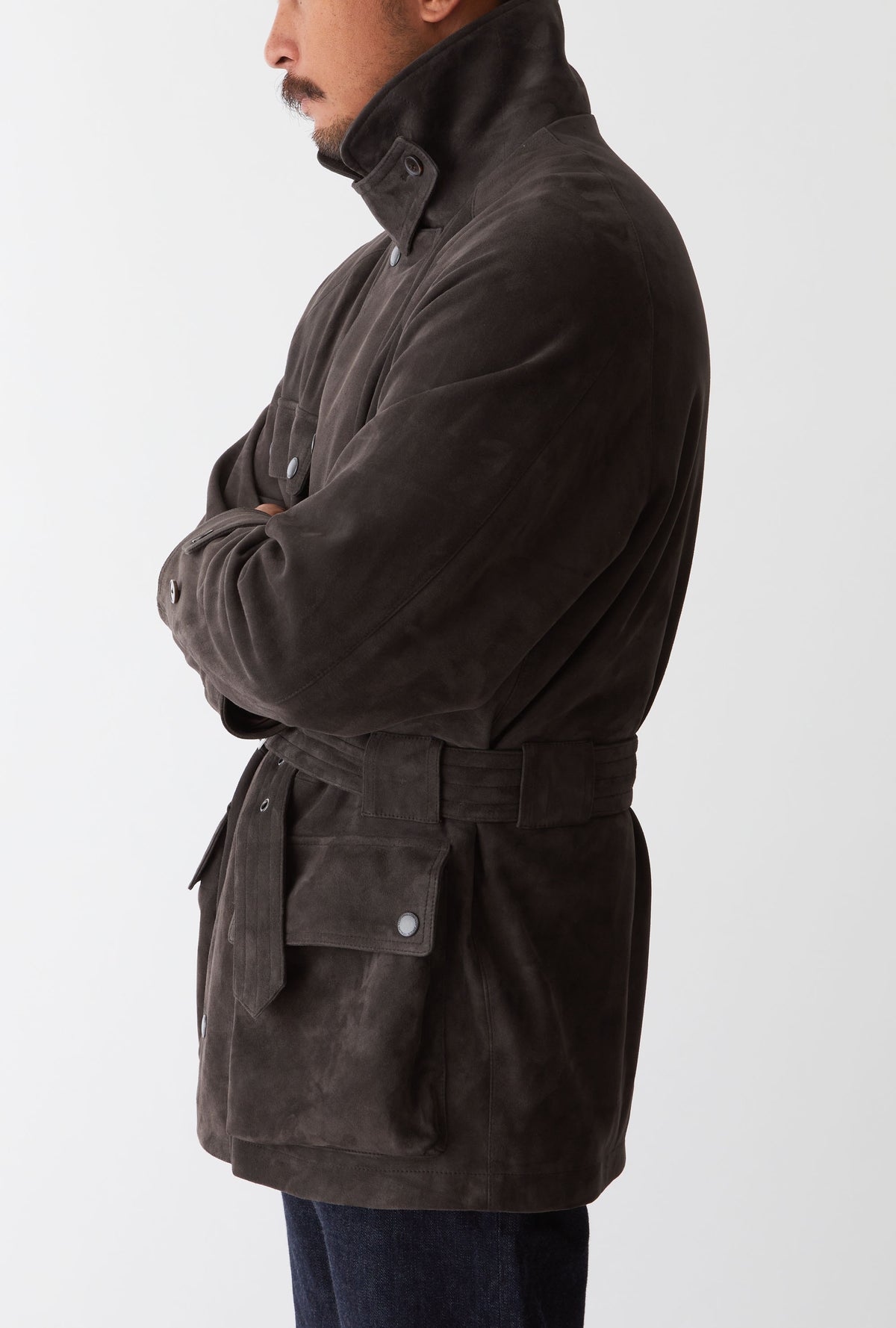 Moto Jacket Morel Suede