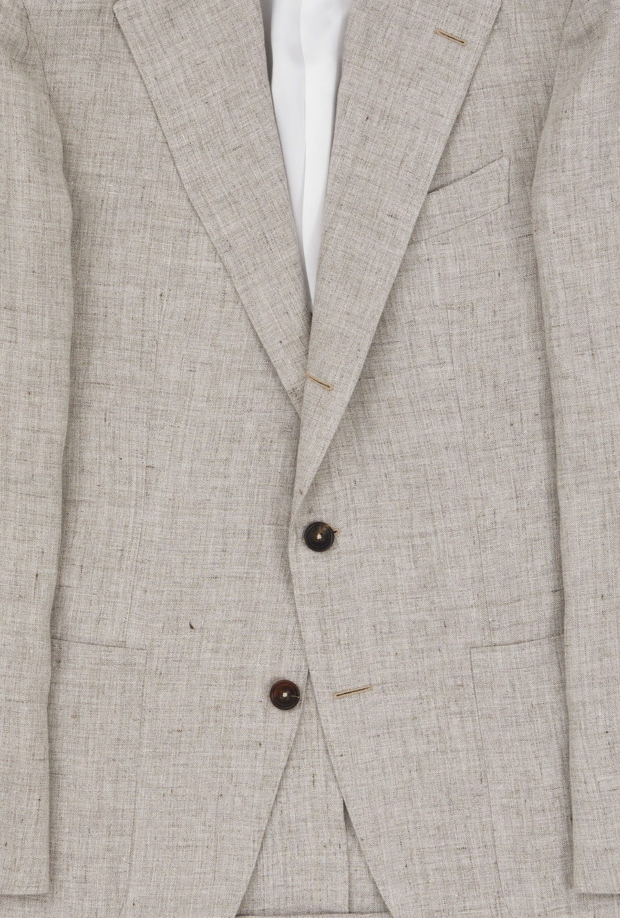 Sport Jacket Single Breasted Stone Linen