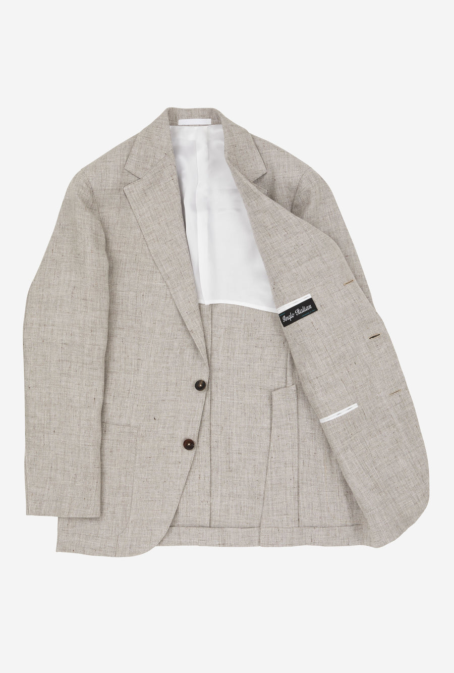 Sport Jacket Single Breasted Stone Linen