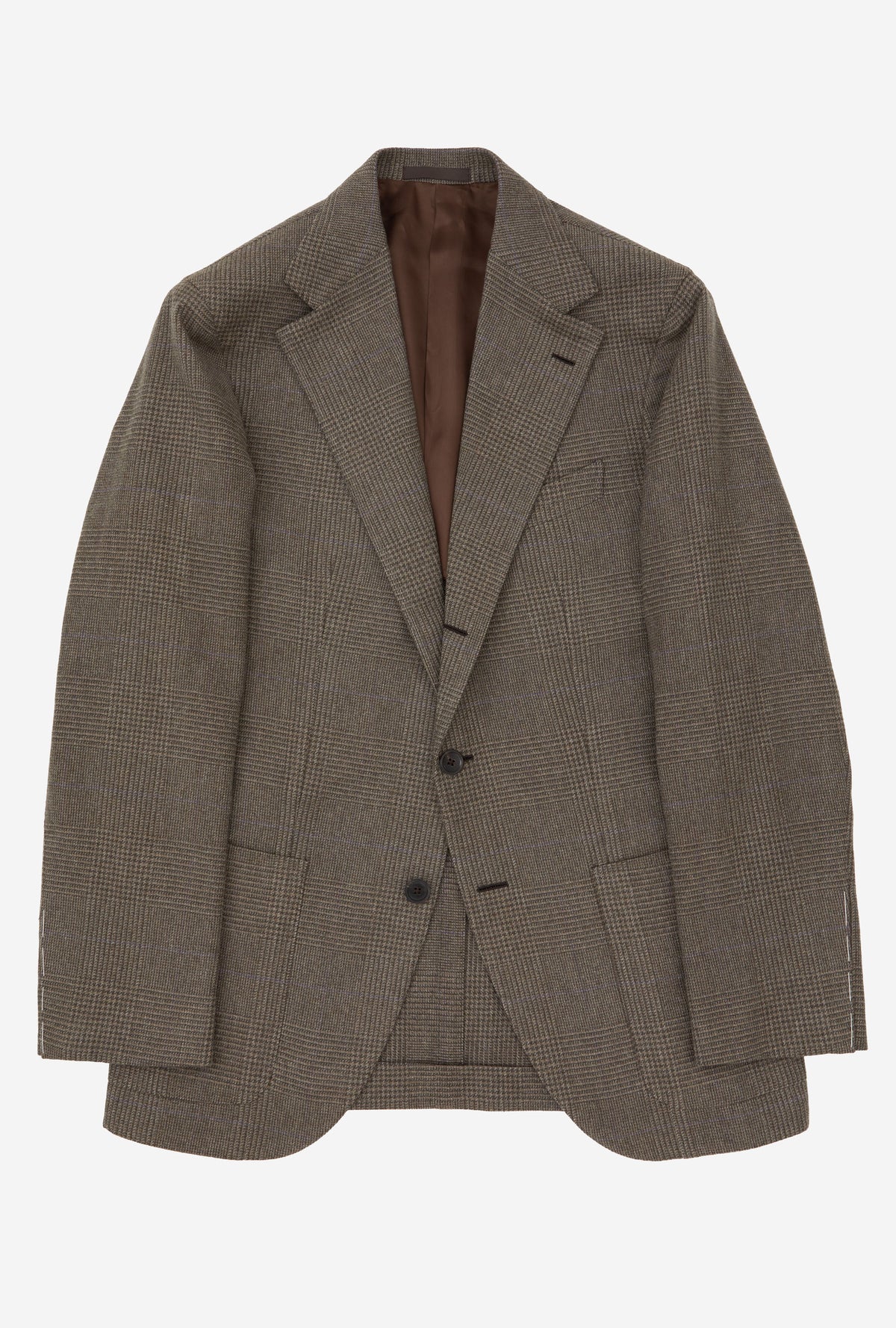 Sport Jacket Wool Olive Glen Plaid Lilac Overcheck