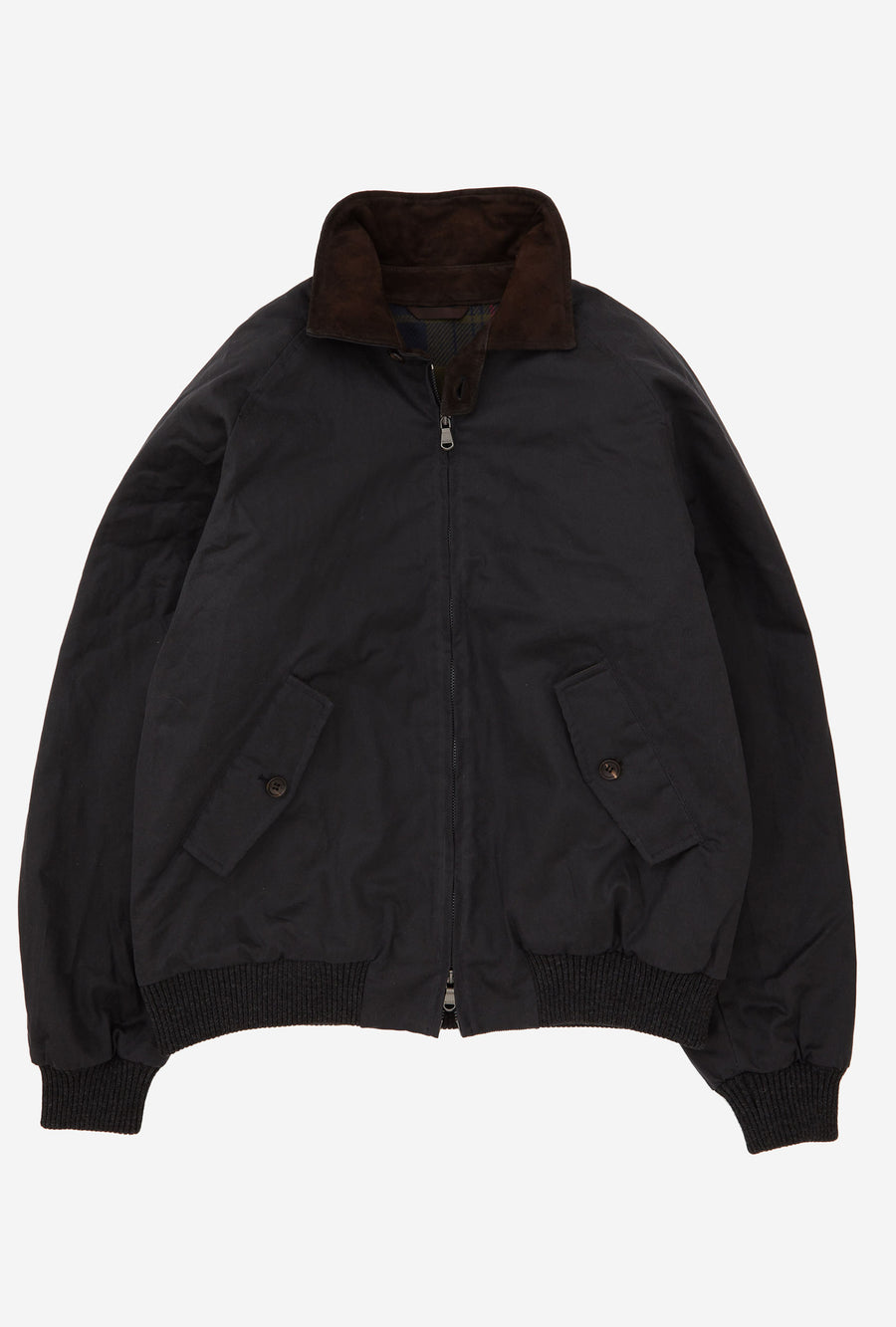 Bomber Jacket Waxed Cotton Charcoal