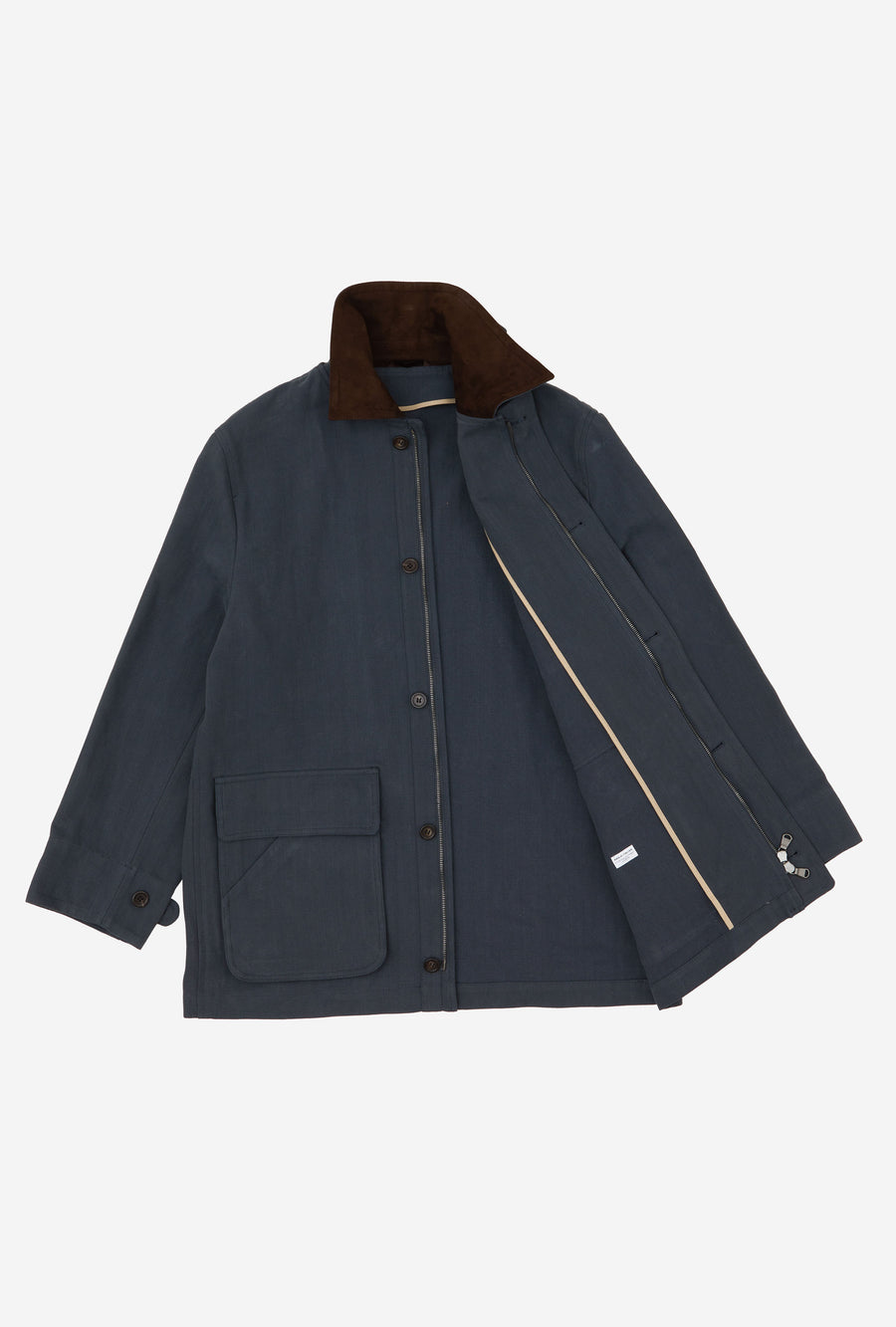 Barn Jacket Unlined Cotton Canvas Slate Blue