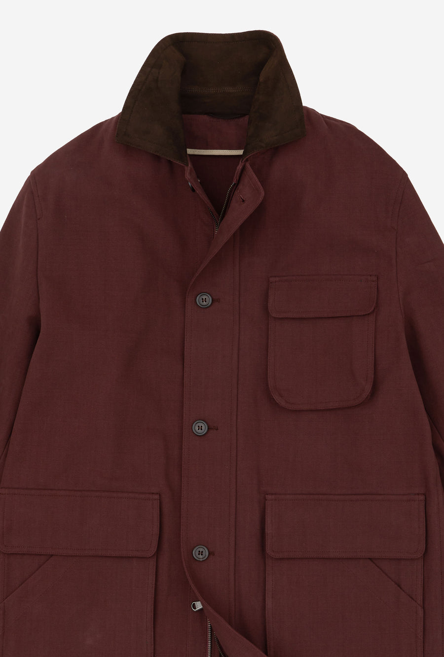Barn Jacket Unlined Cotton Canvas Wine