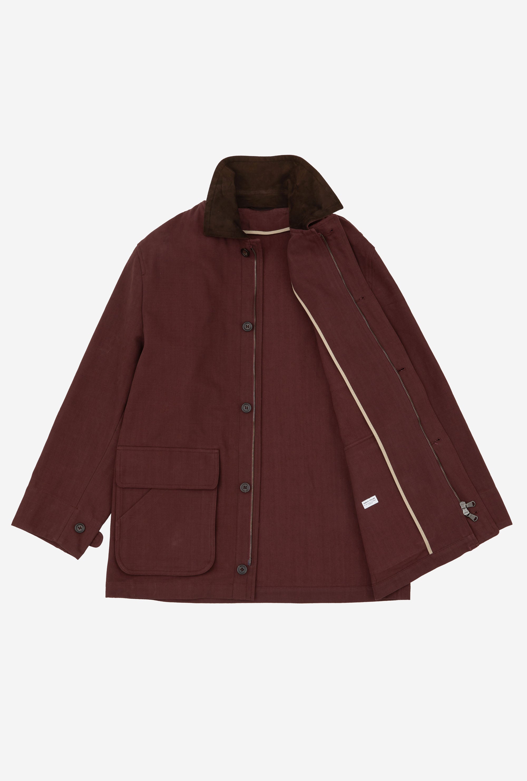 Barn Jacket Unlined Cotton Canvas Wine