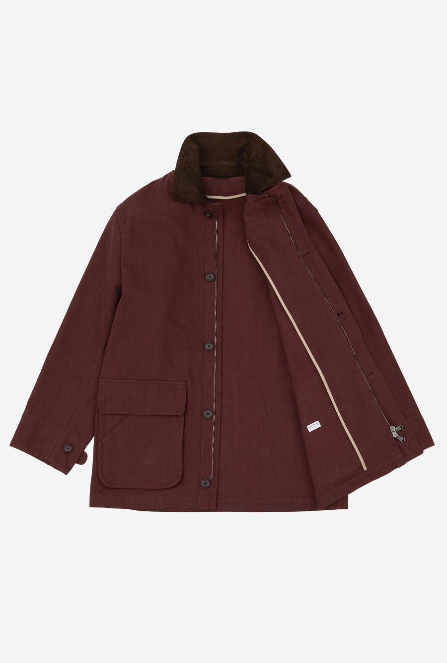 Barn Jacket Unlined Cotton Canvas Wine