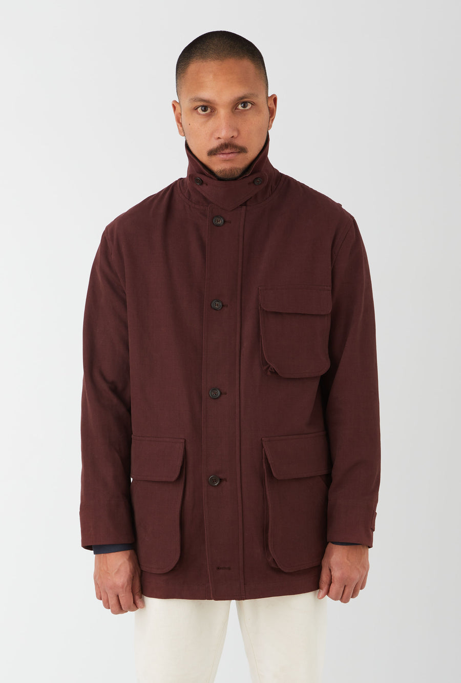 Barn Jacket Unlined Cotton Canvas Wine