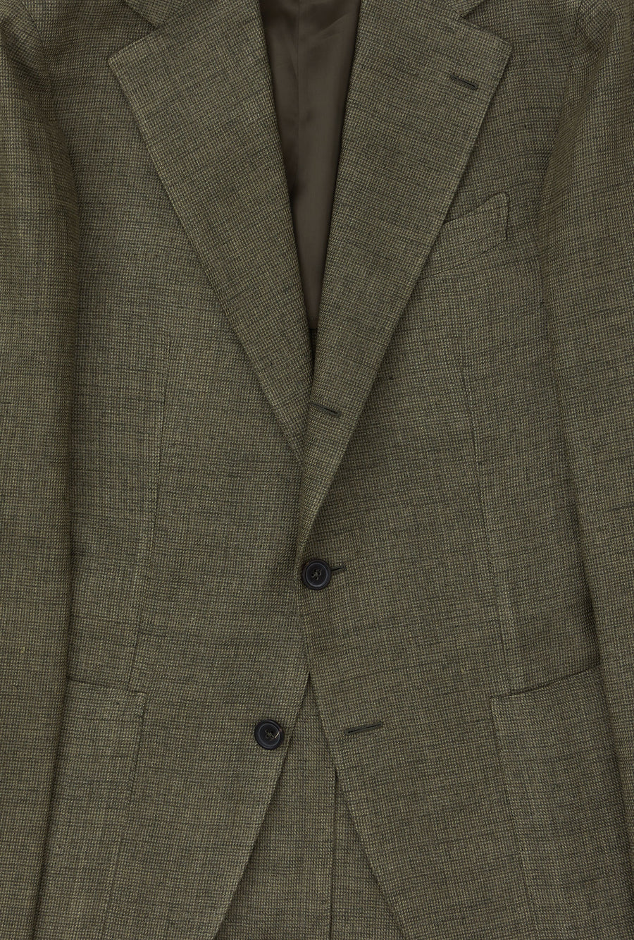Sport Jacket Silk-Linen Sage Tickweave
