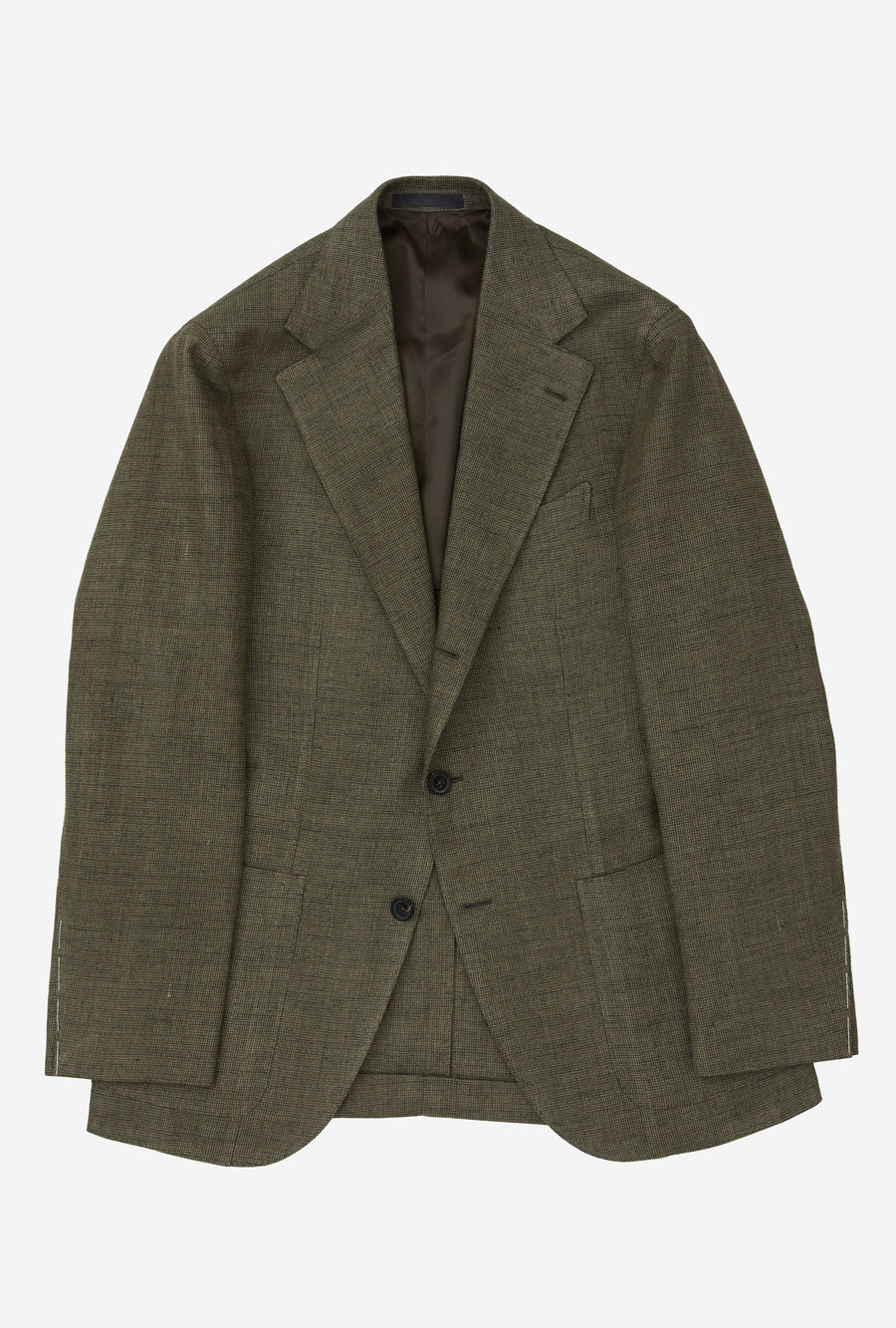 Sport Jacket Silk-Linen Sage Tickweave