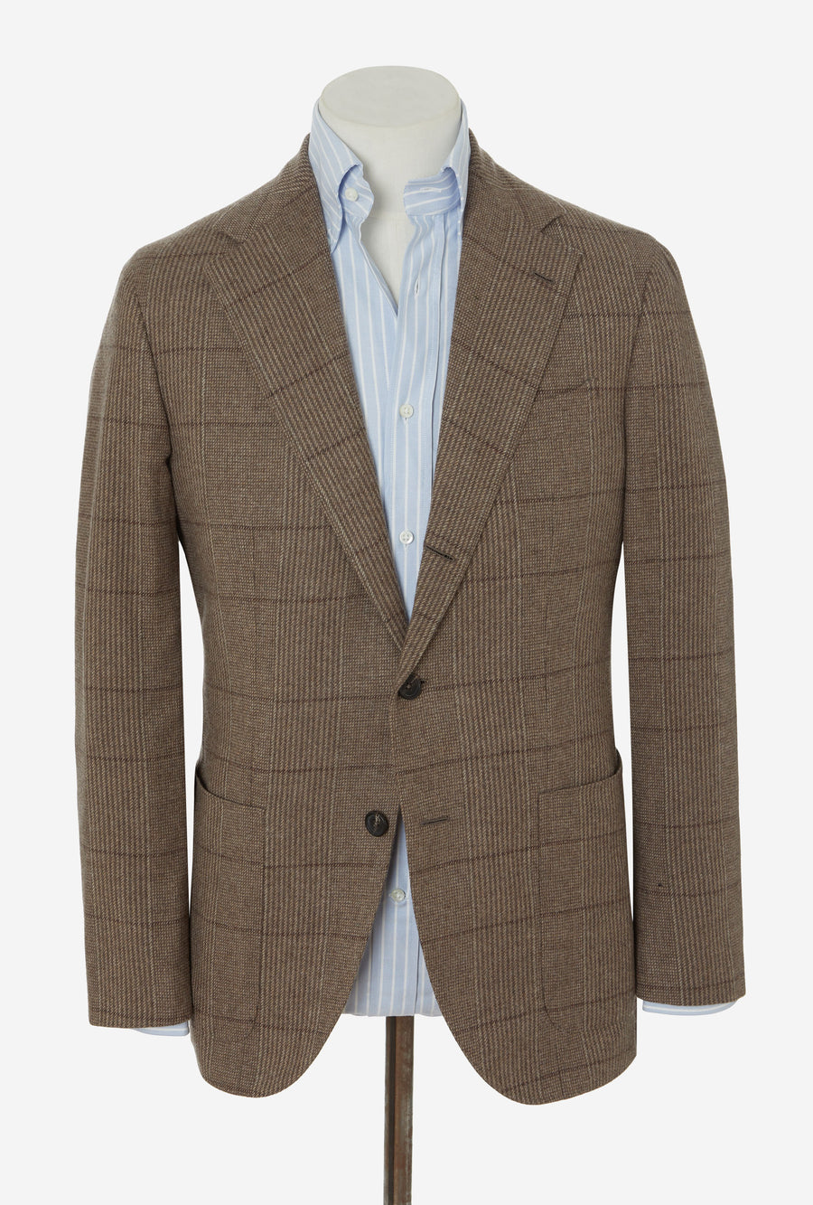 Sport Jacket Wool Cashmere Fawn Russell Check