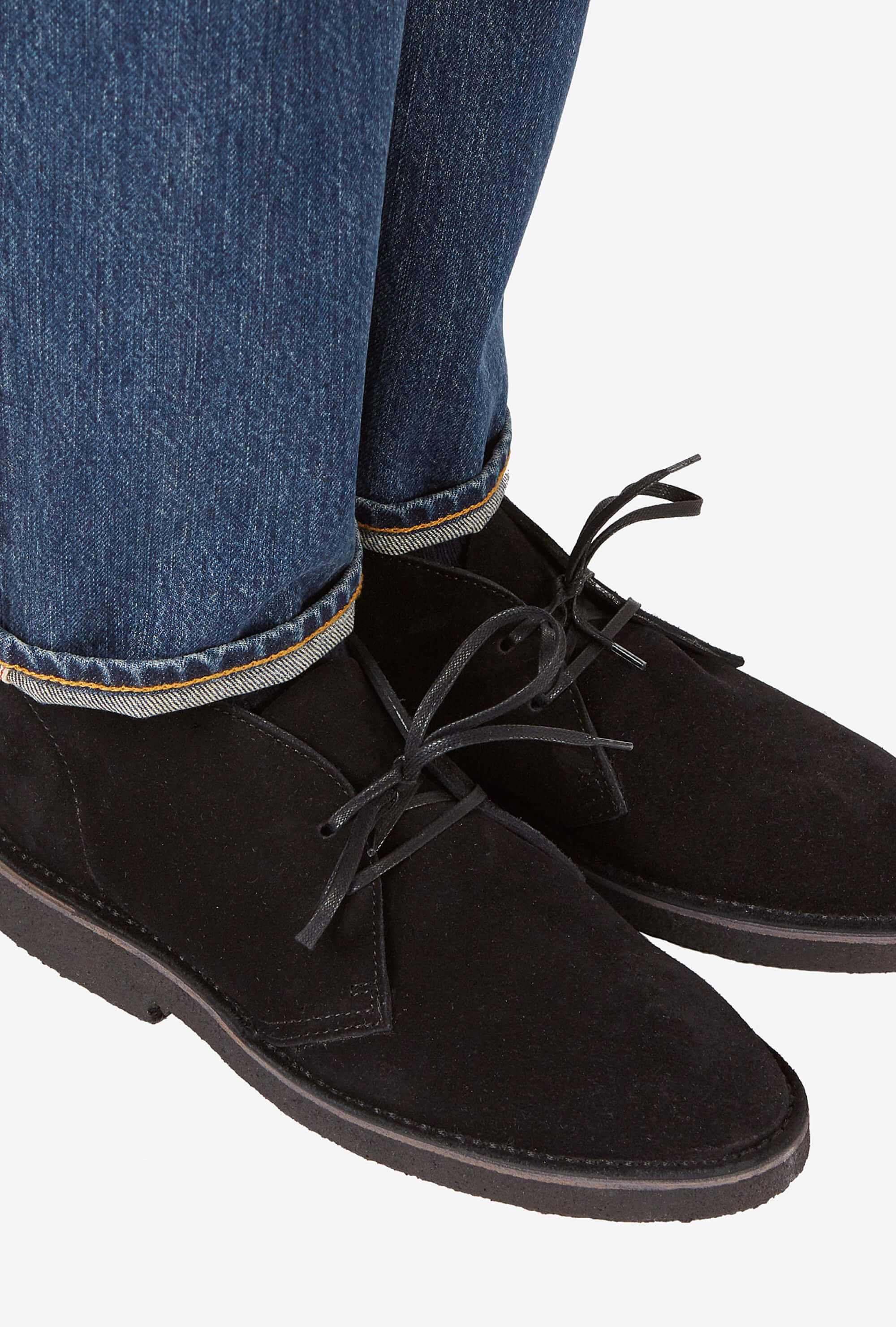 Desert Boot Crepe Sole Black Suede