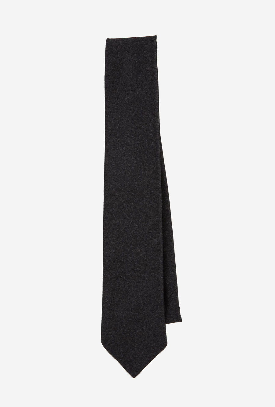 Tie Wool-Cashmere Charcoal