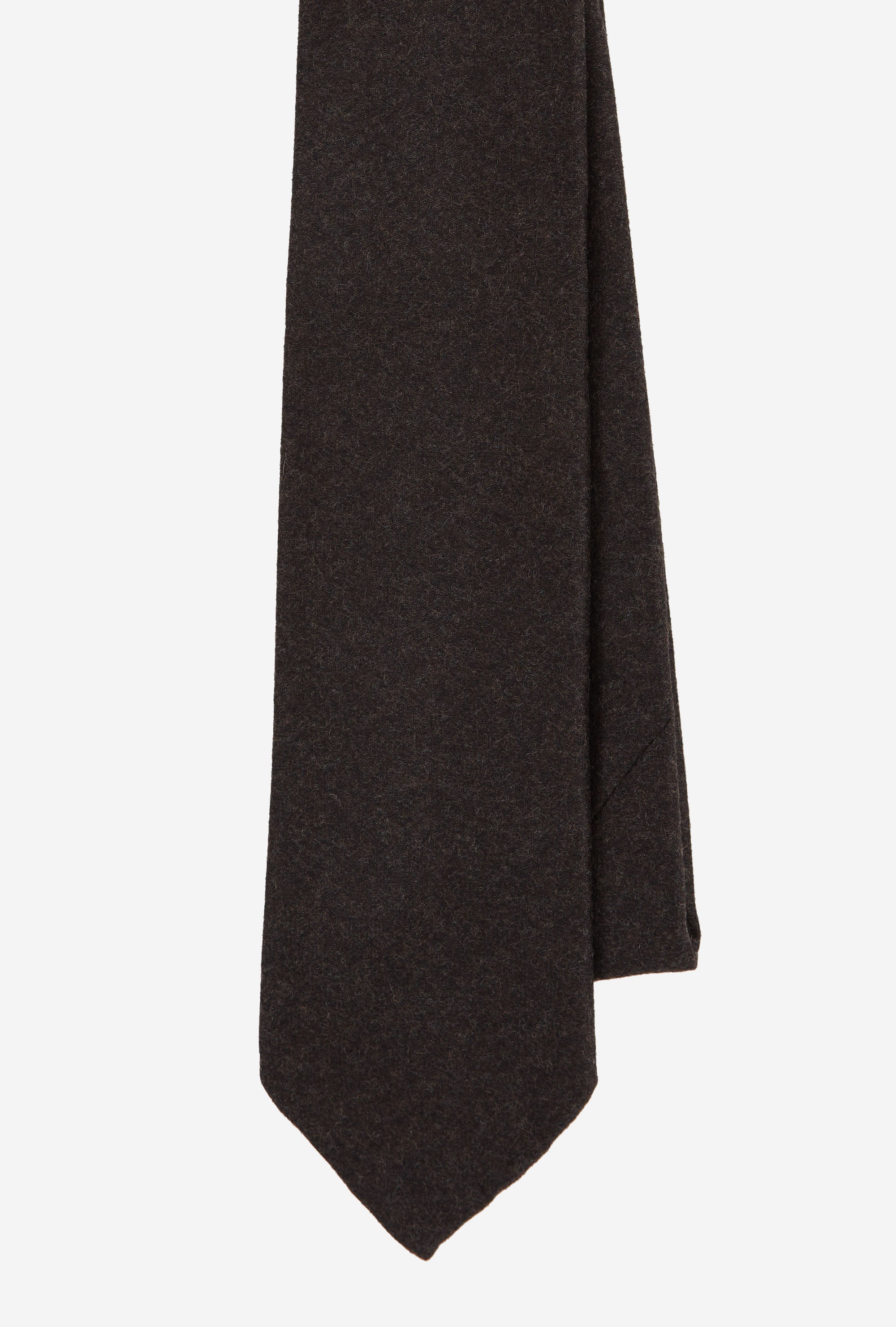 Tie Wool-Cashmere Brown