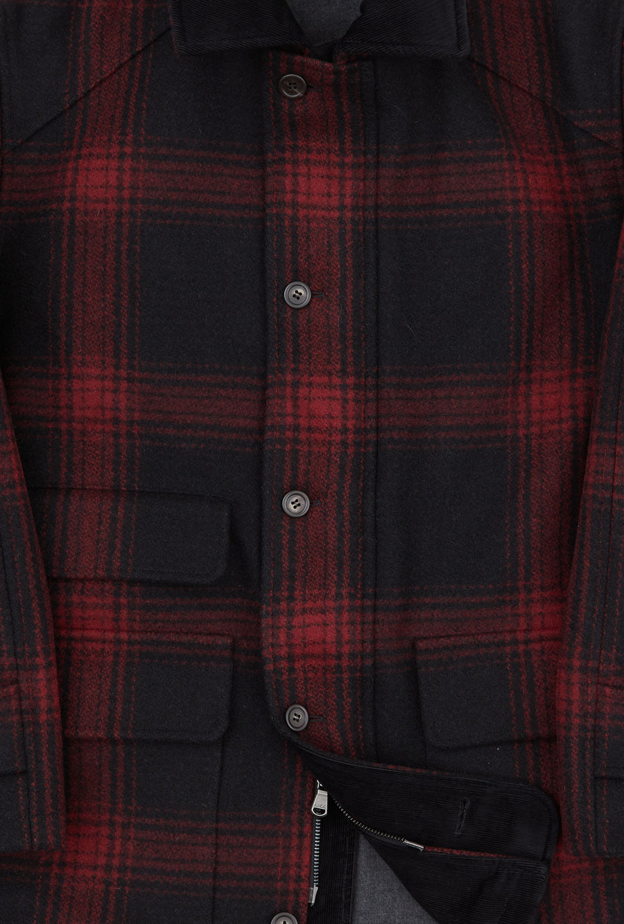 Creek Jacket Wool Red Black Buffalo Check