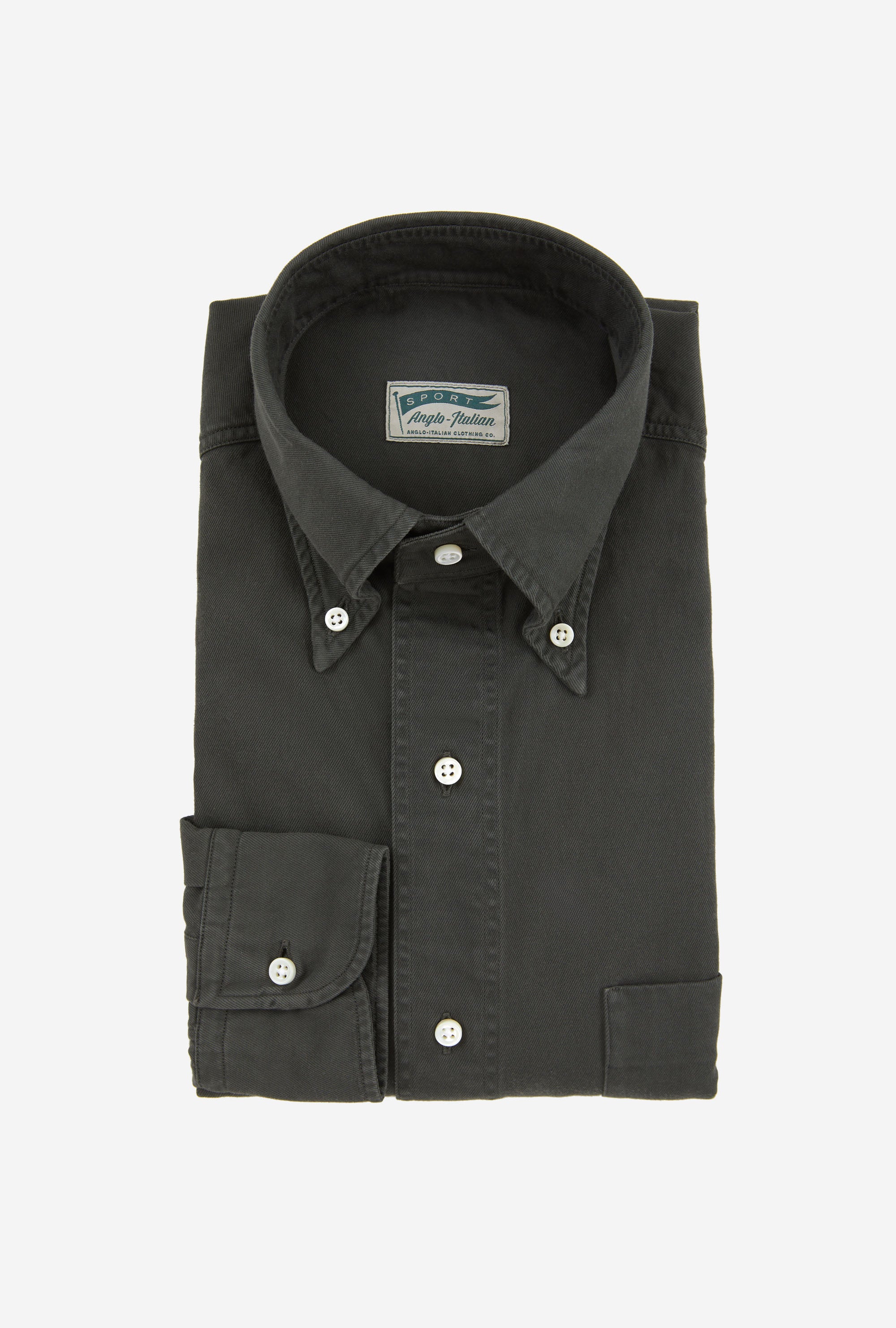 Grande Sport Shirt Garment Dye Forest