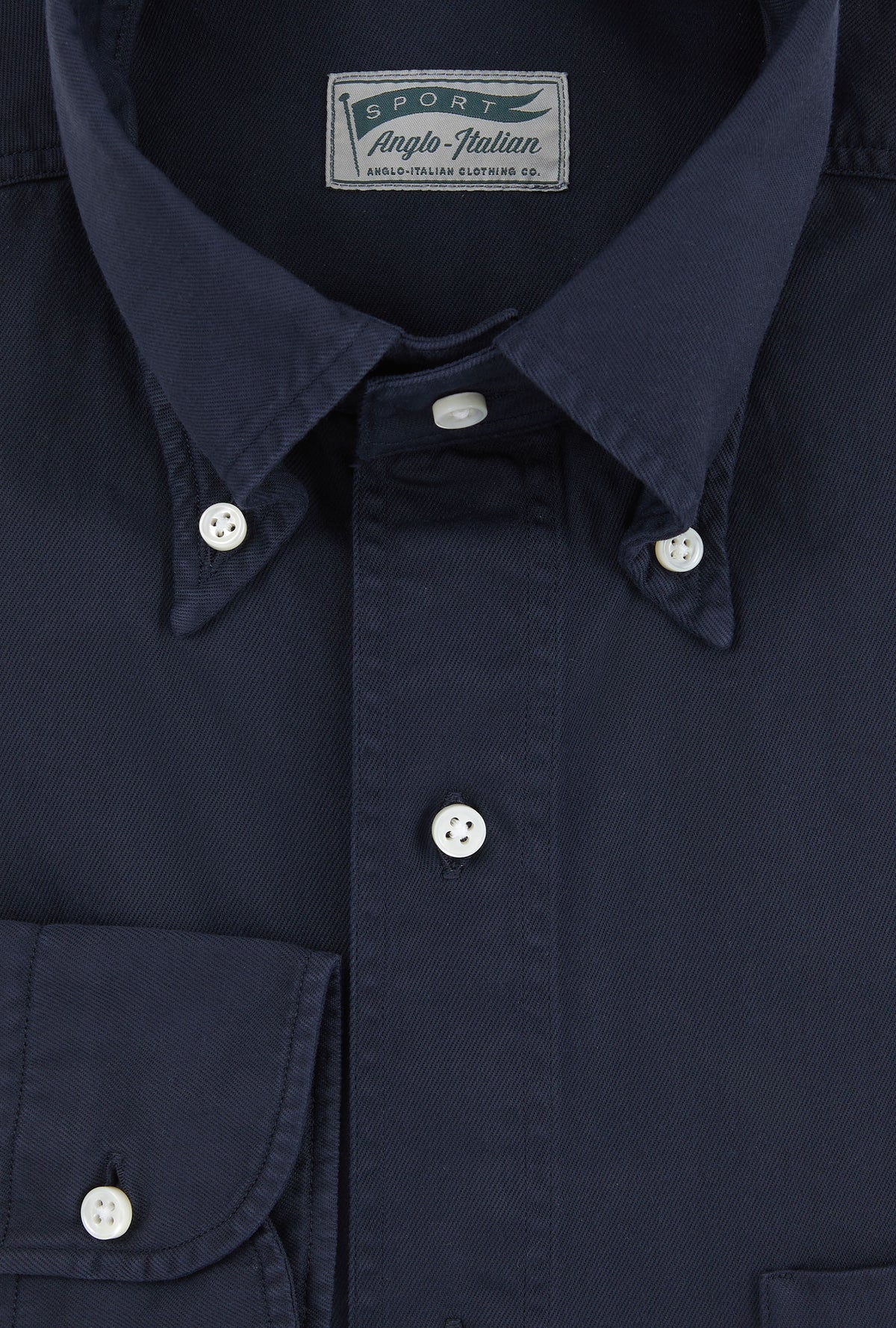 Grande Sport Shirt Garment Dye Navy
