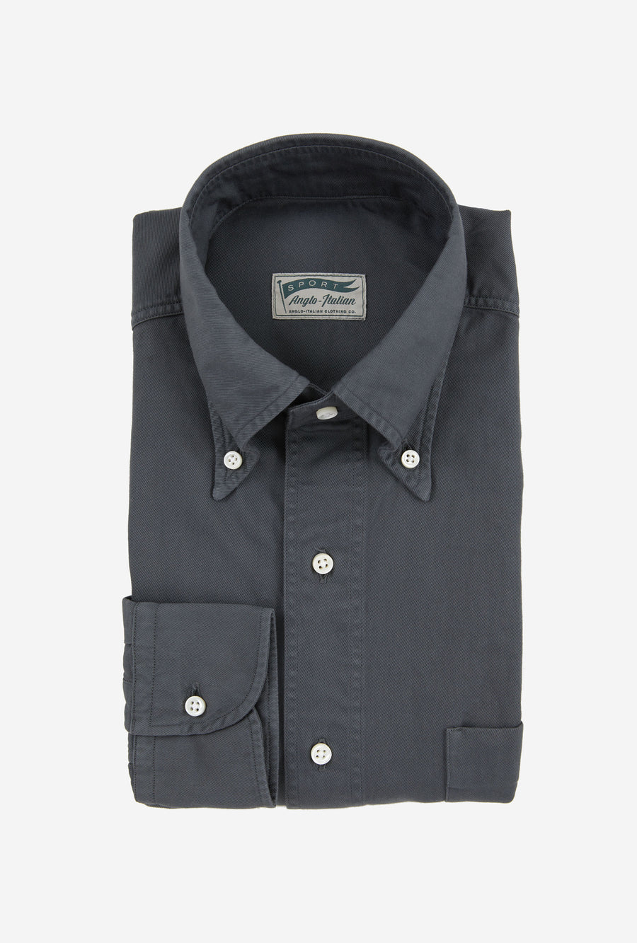 Grande Sport Shirt Garment Dye Steel