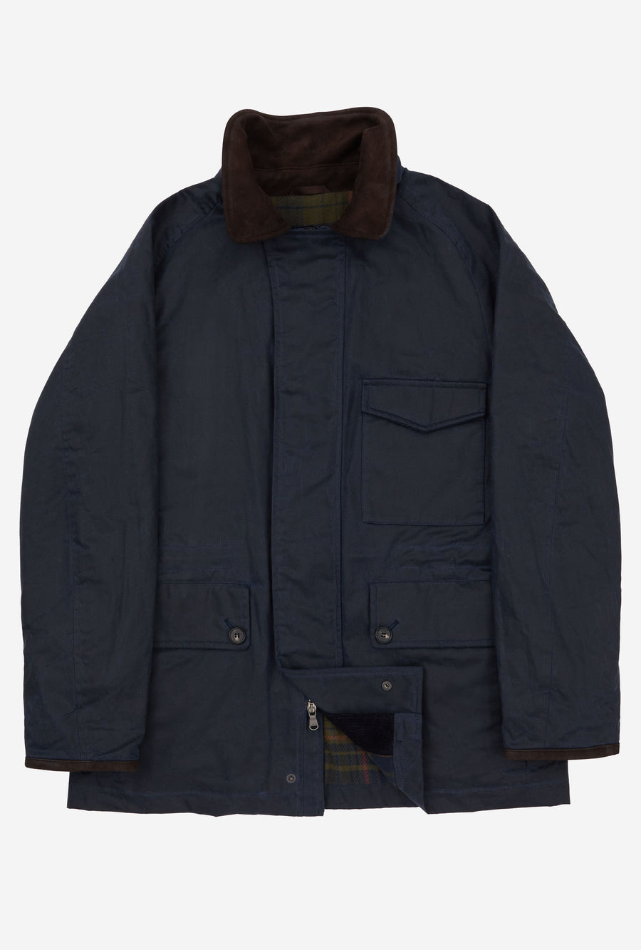 Country Coat Waxed Cotton Navy