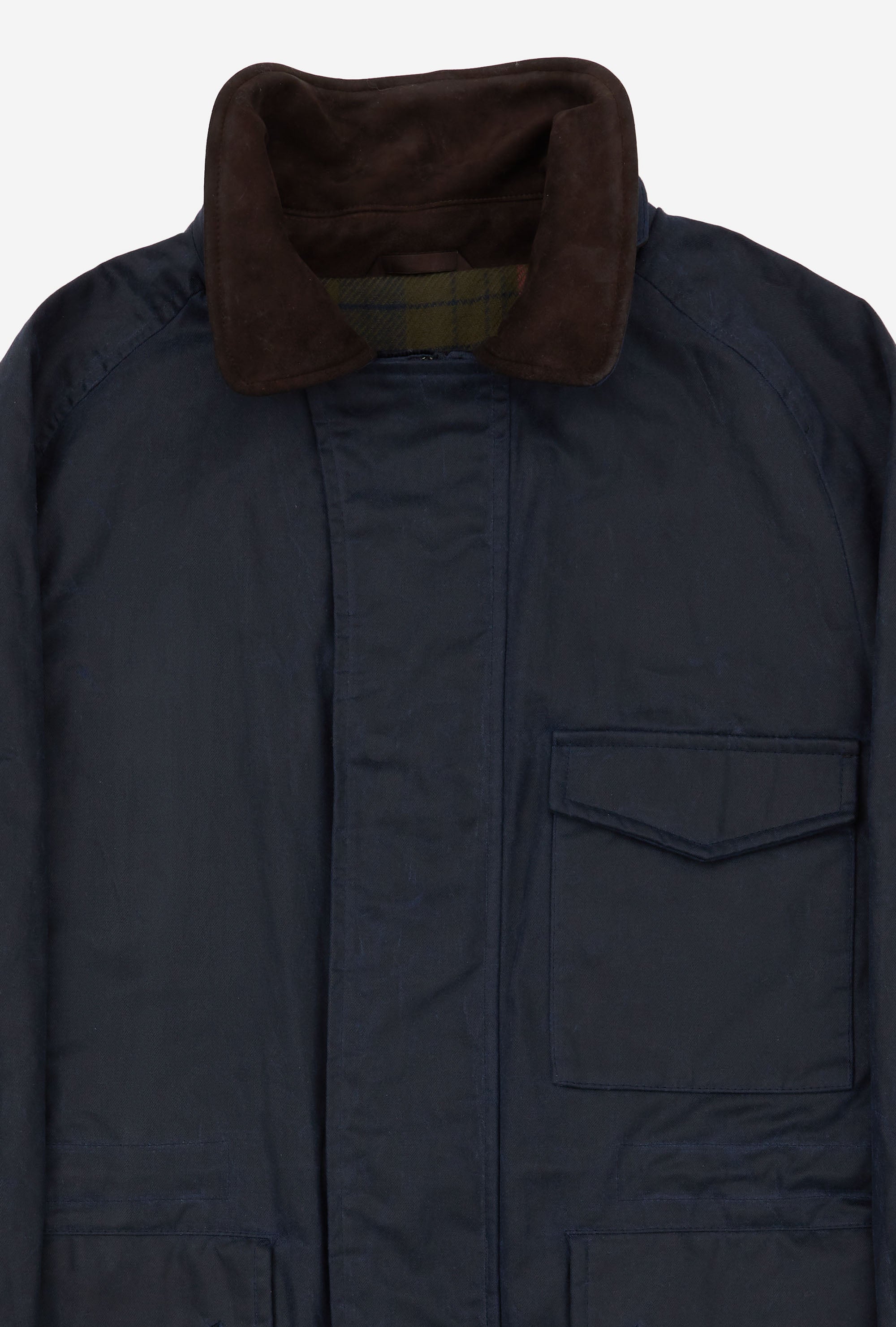 Country Coat Waxed Cotton Navy