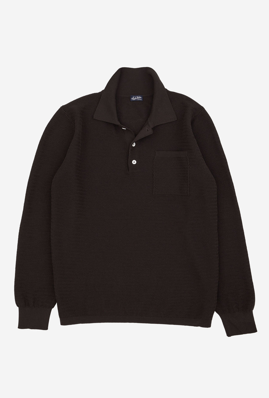 Zig Zag Polo Cotton Brown