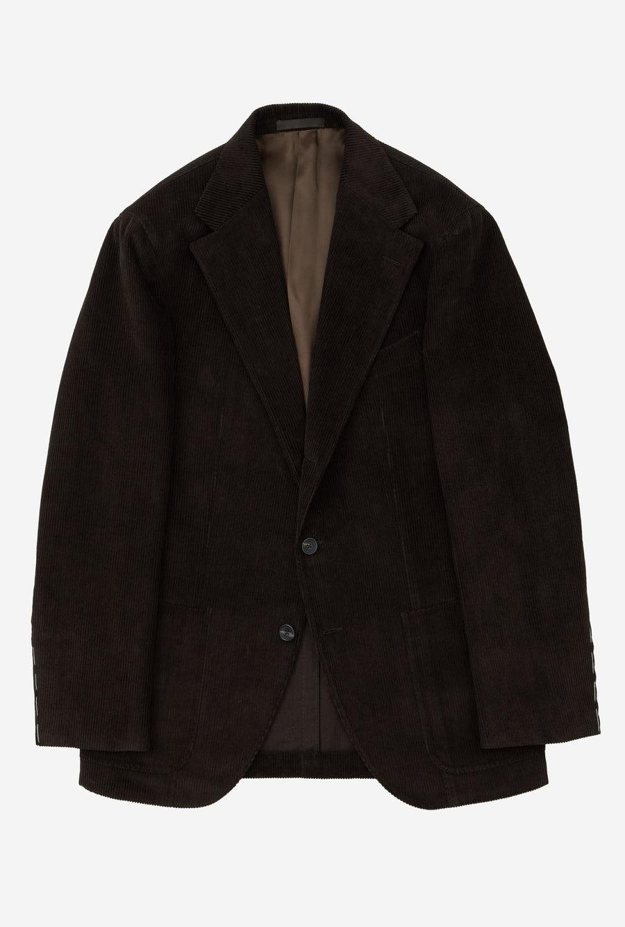 Suit Single Breasted Brown Corduroy