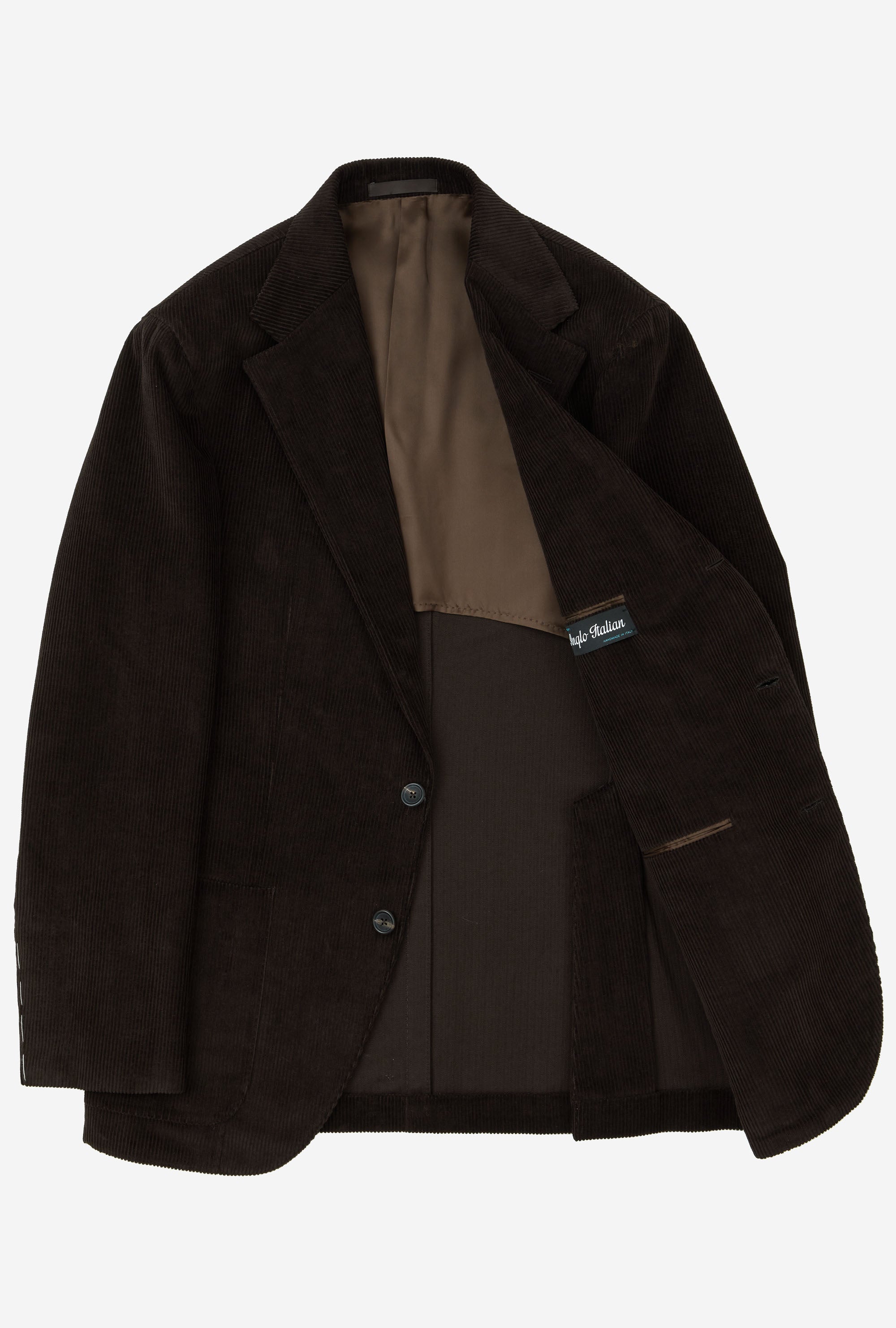 Suit Single Breasted Brown Corduroy