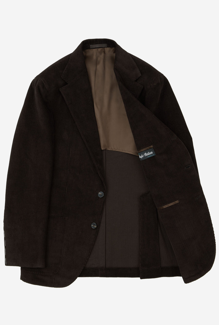 Suit Single Breasted Brown Corduroy