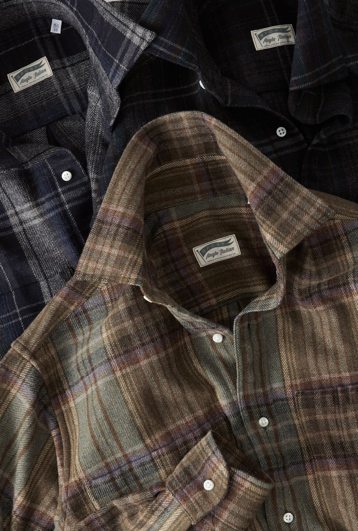 Mechanics Shirt Wool Olive Wheat Rust Check