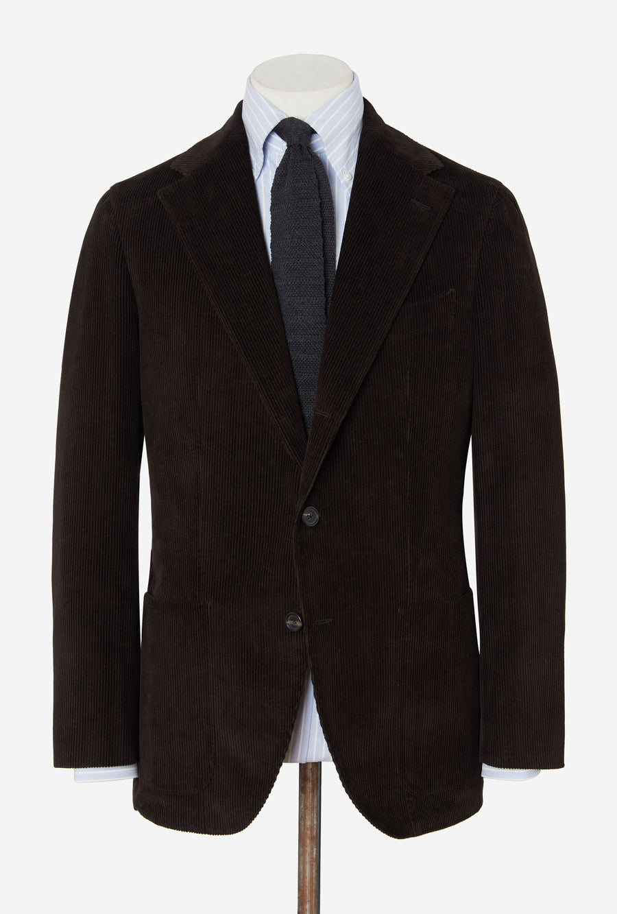 Suit Single Breasted Brown Corduroy