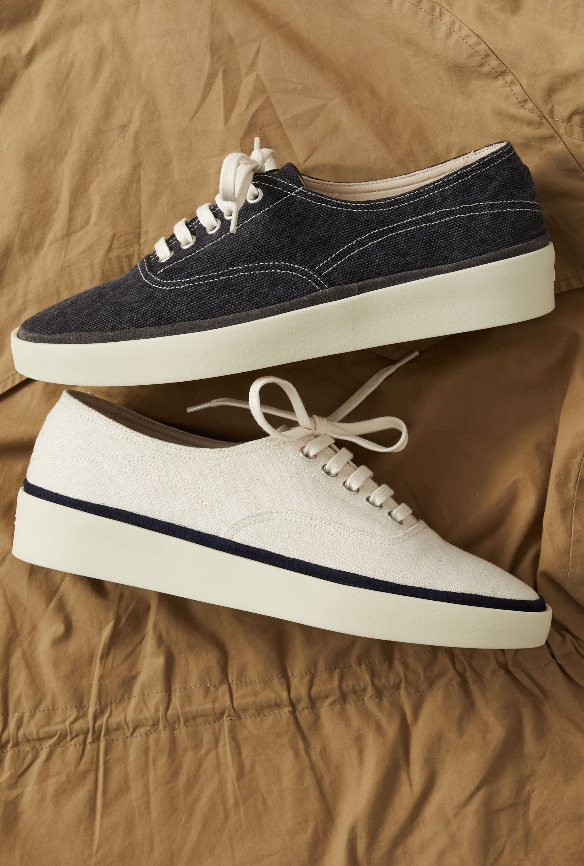 Deck Shoe Canvas Ecru