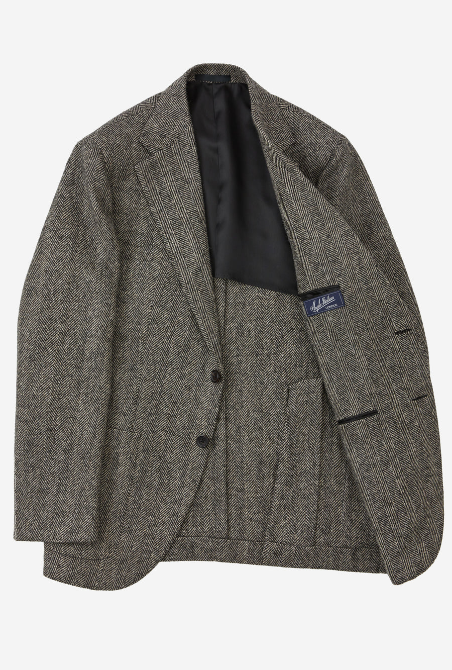 Sport Jacket Wool Ecru Herringbone